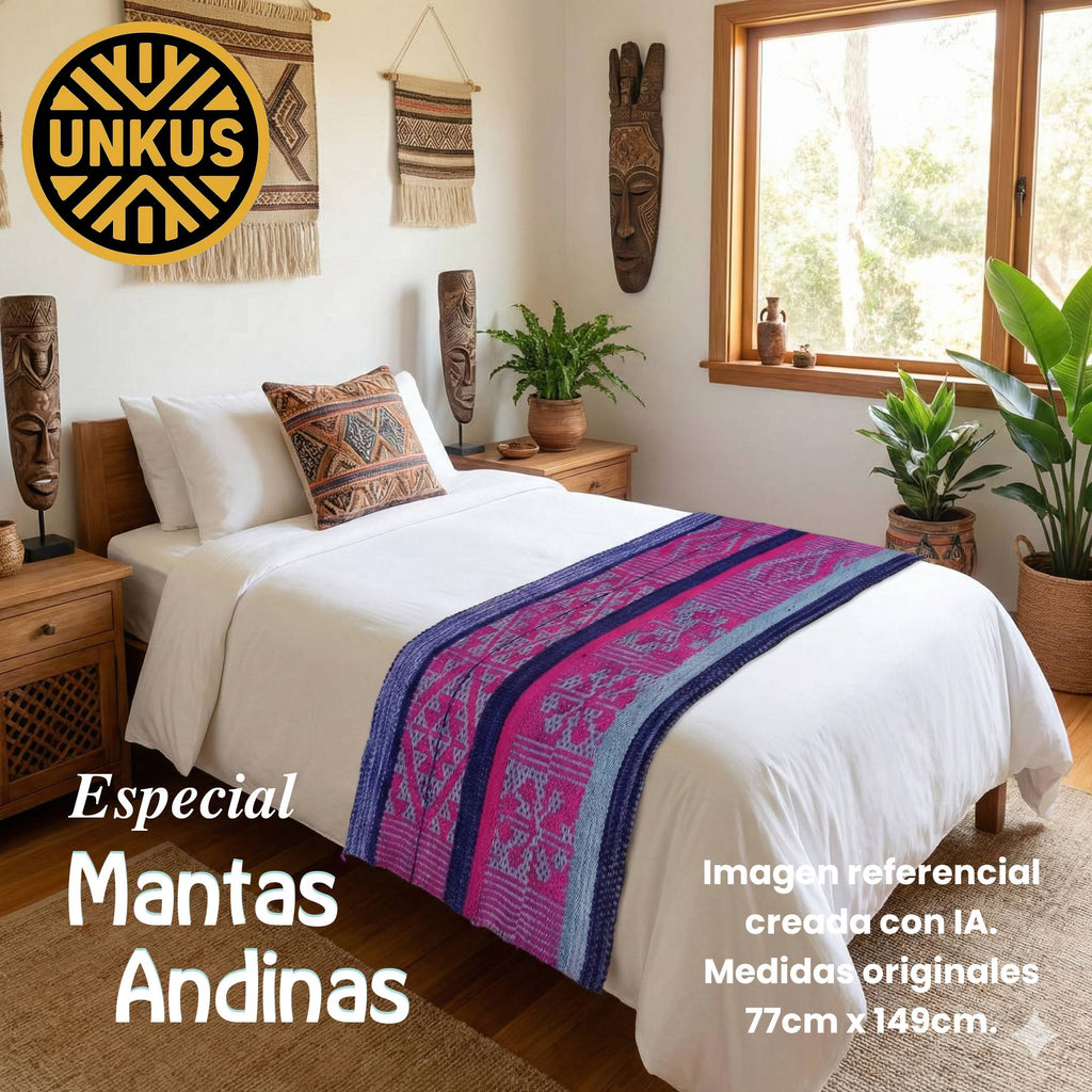 Manta andina 77x149cm