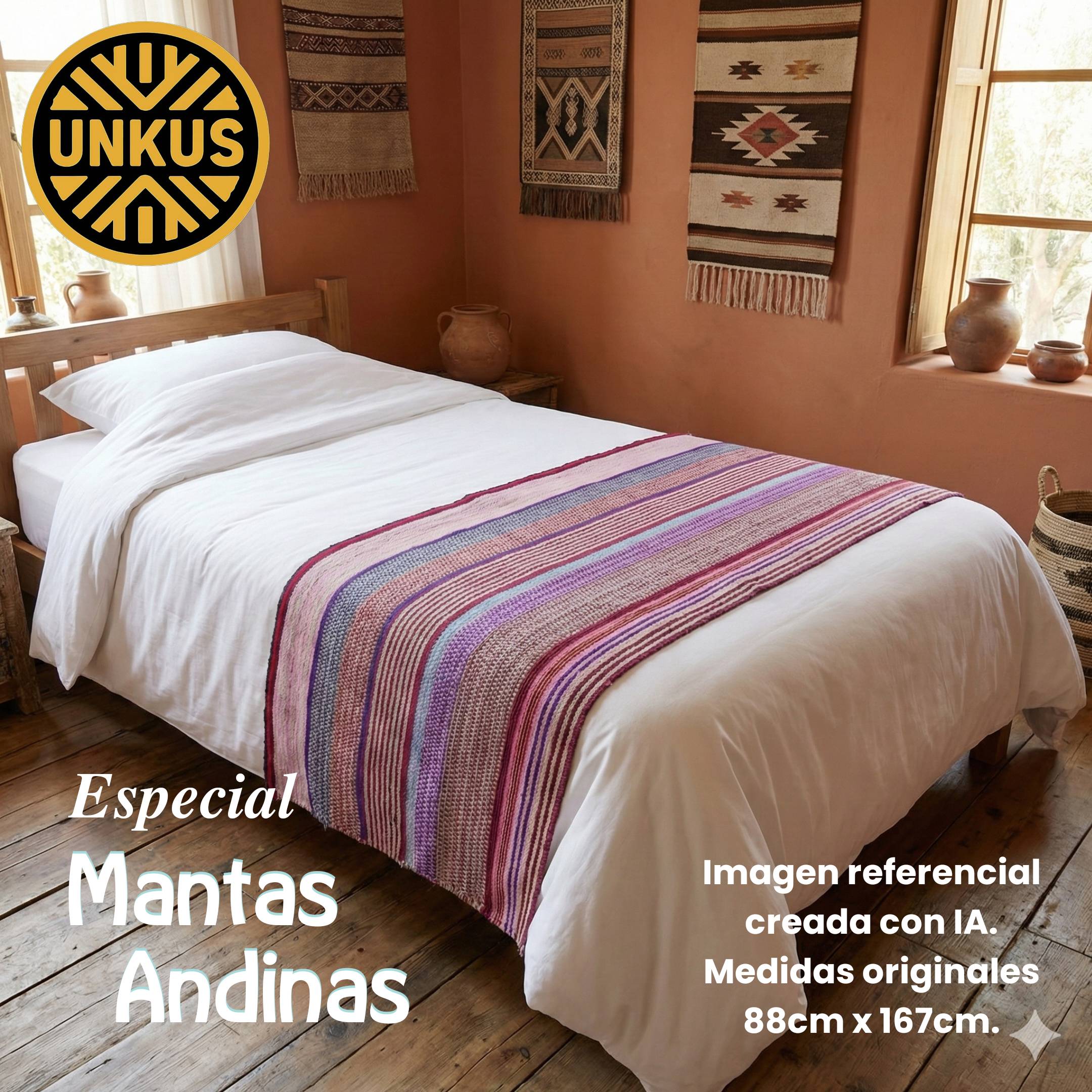 Manta andina 88x167cm