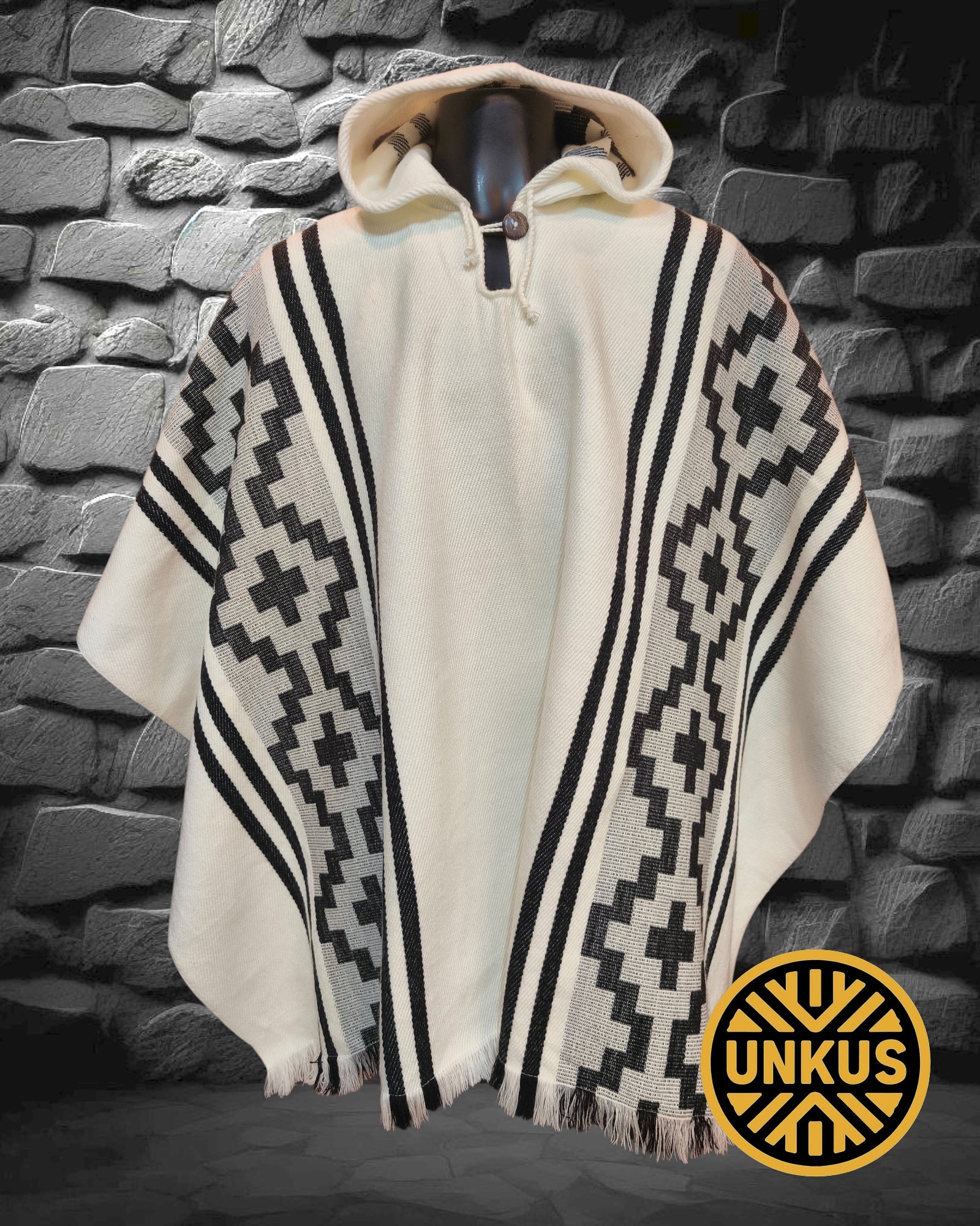 Poncho araucano (disponible en varios colores)