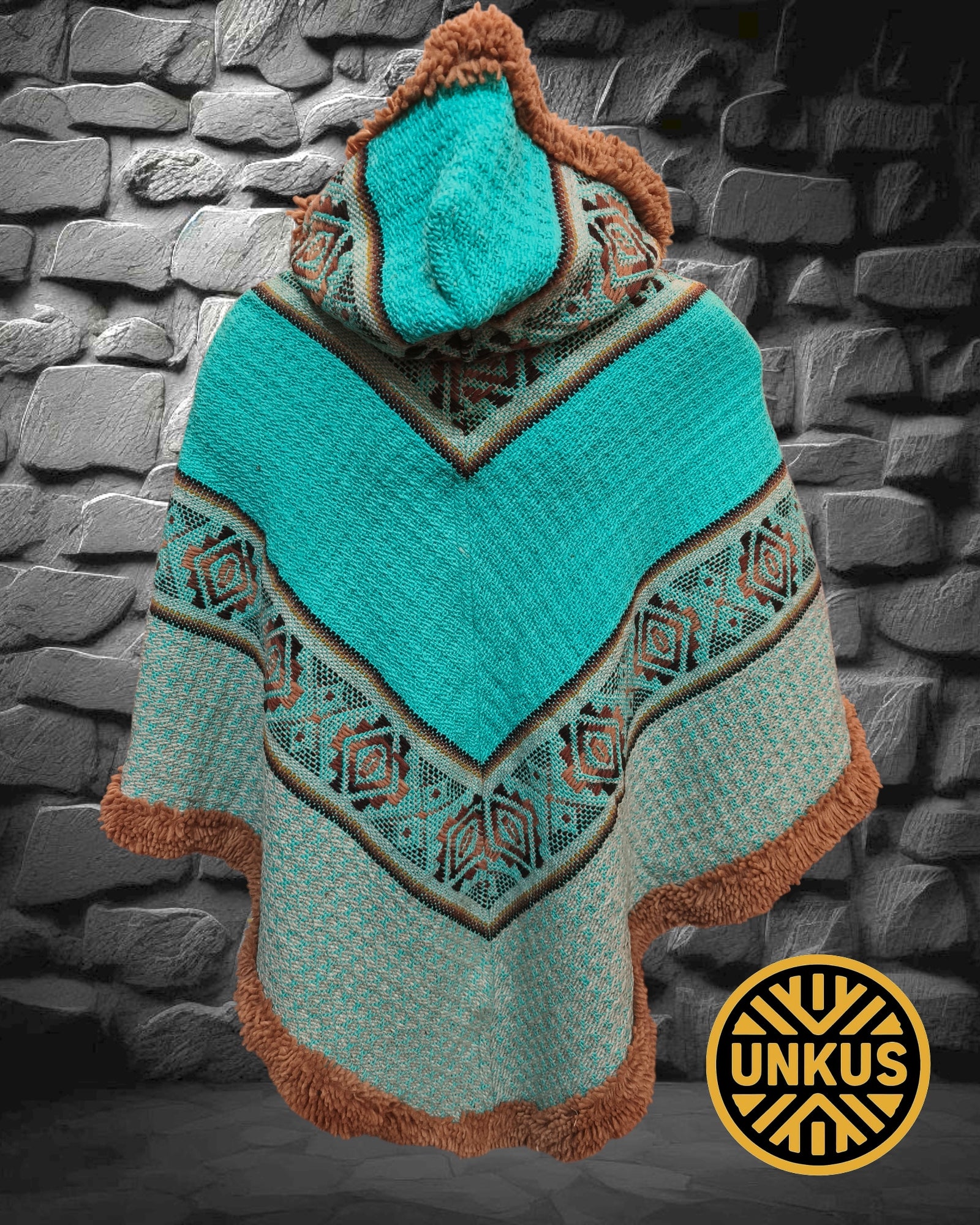 Poncho femenino 3 puntas (5 colores)