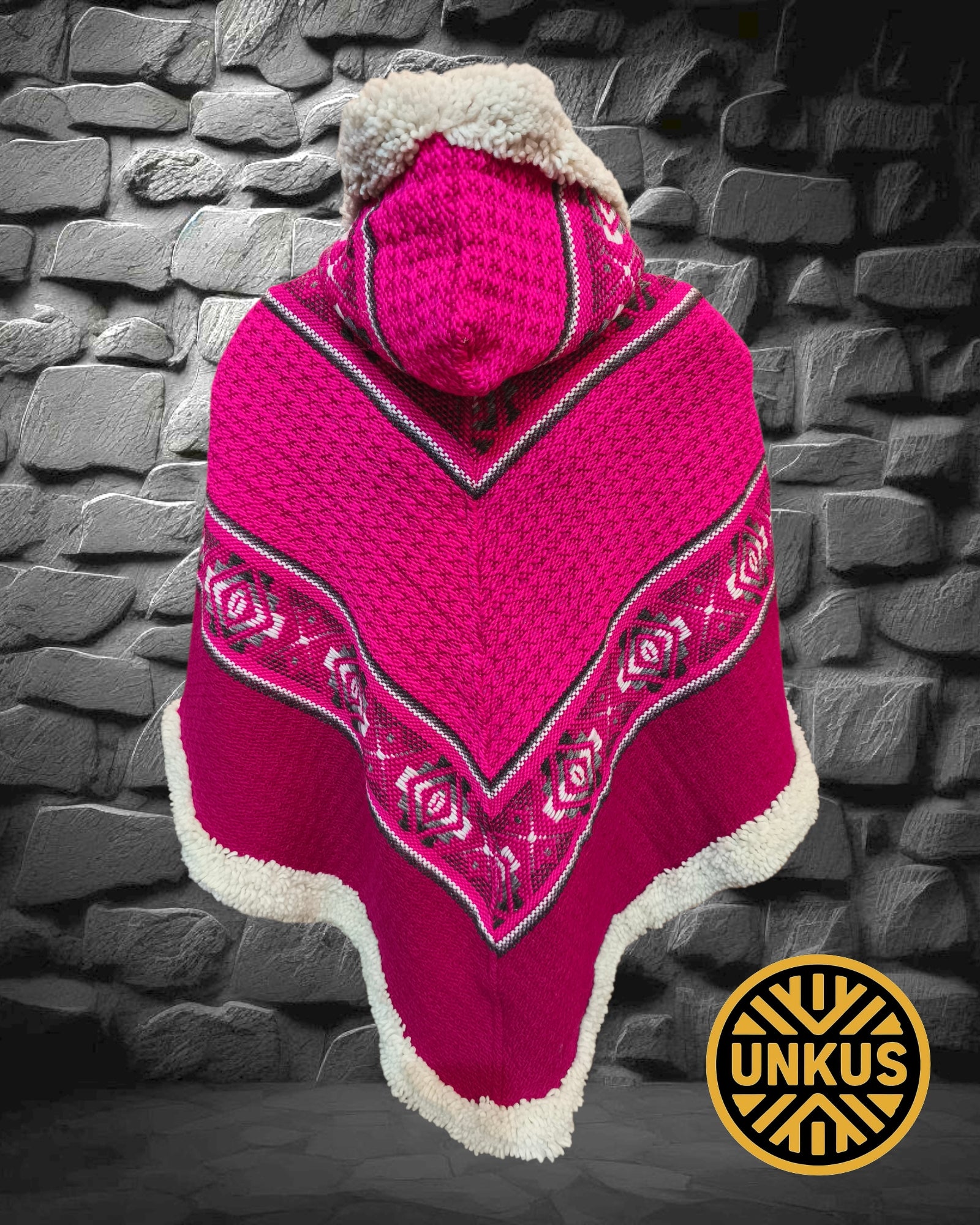 Poncho femenino 3 puntas (5 colores)