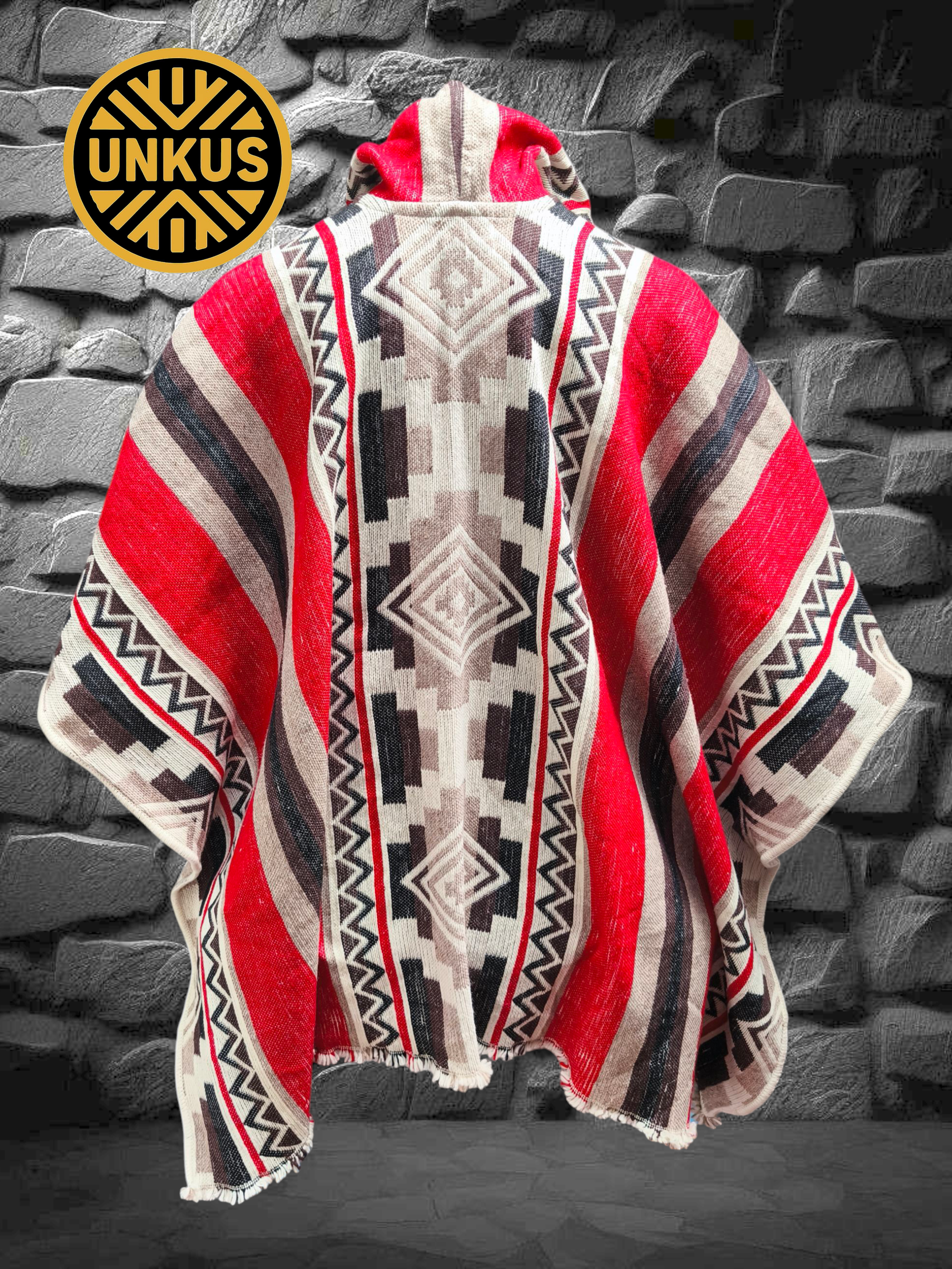 Poncho premium CHAVÍN con capucha