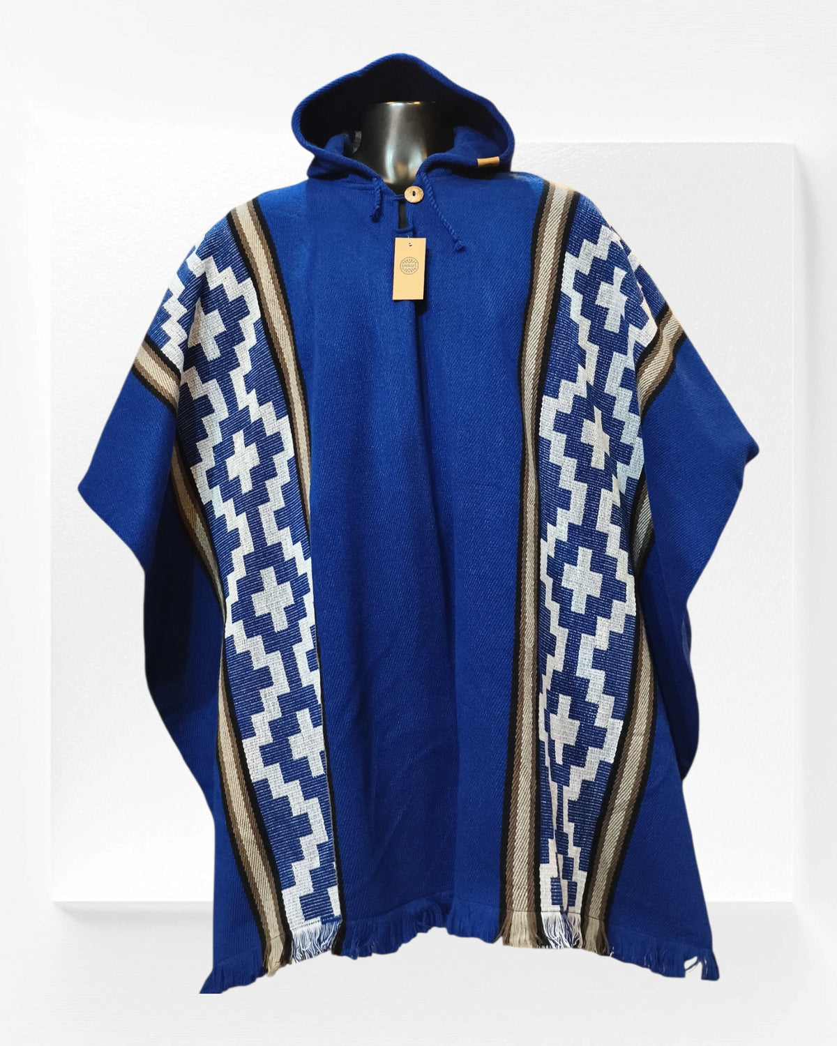 Poncho Kallfü - Colección mapuche