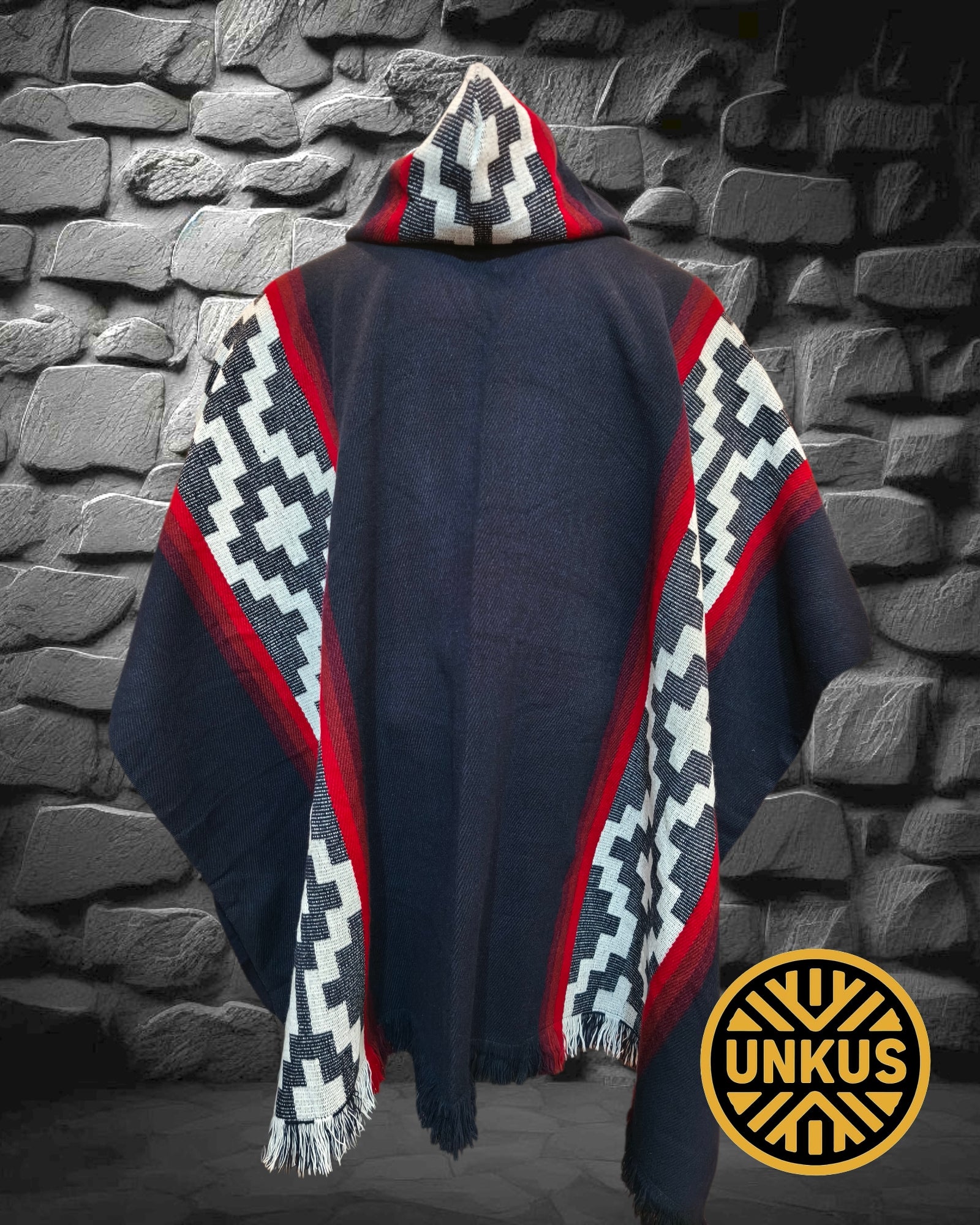 Poncho araucano (disponible en varios colores)