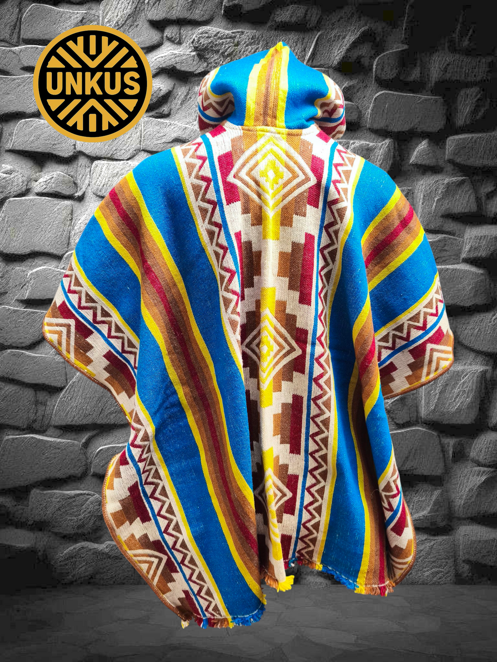 Poncho premium CHIMÚ con capucha