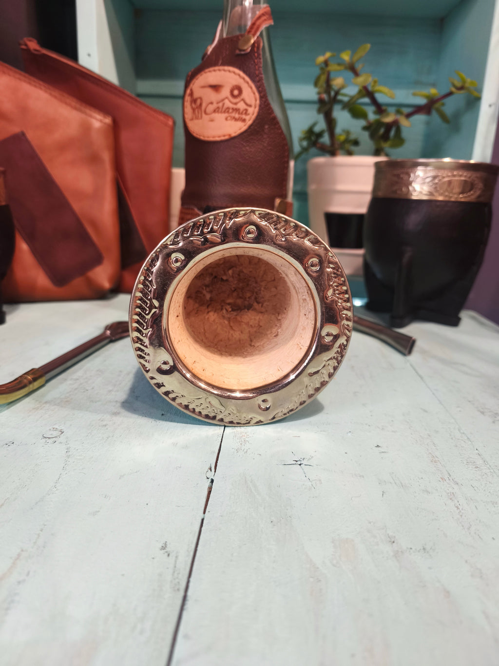 Mate imperial premium virola cincelada (calabaza)