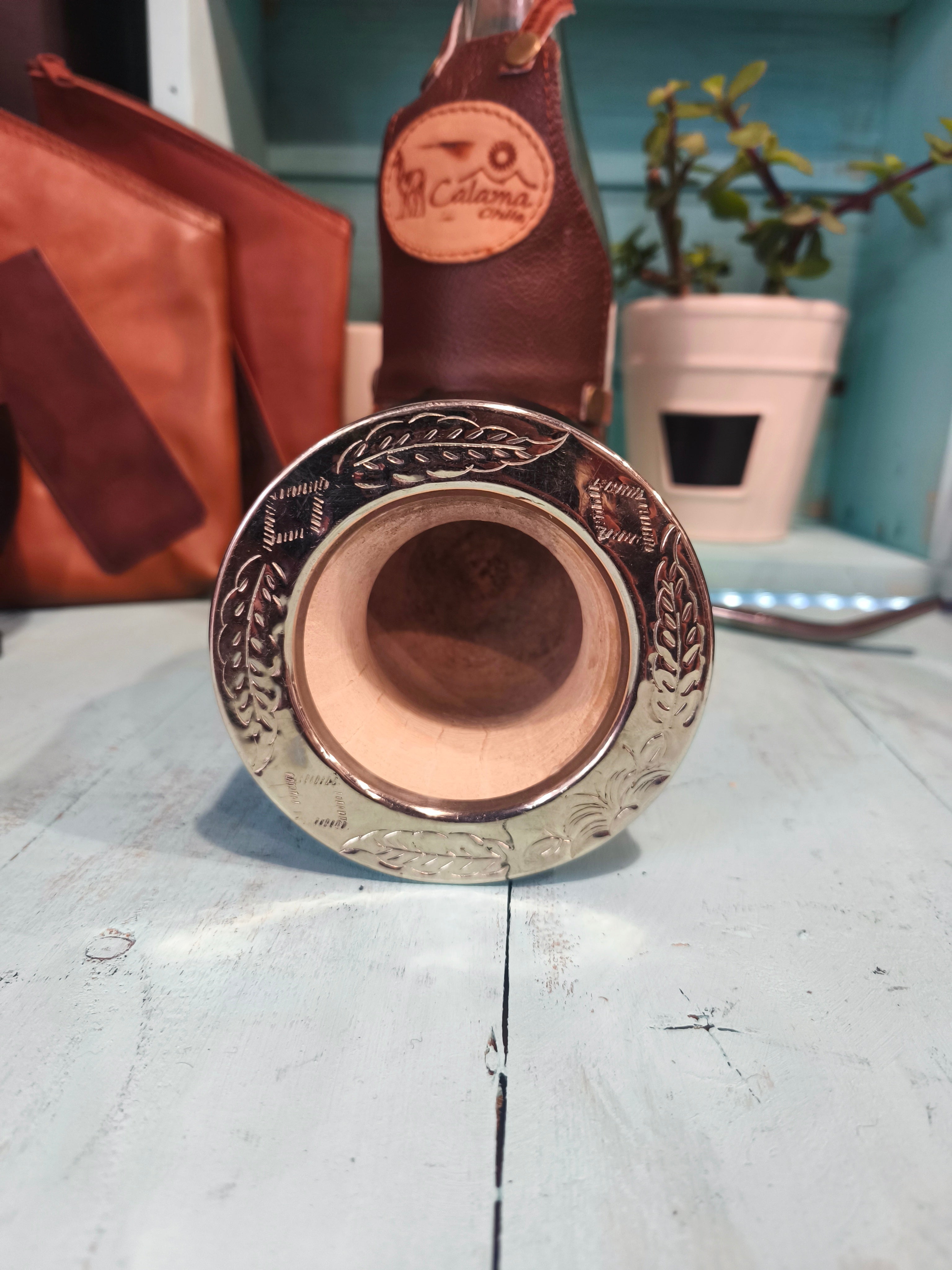 Mate imperial premium virola cincelada (calabaza)