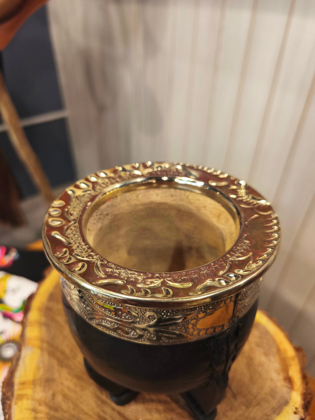 Mate imperial premium virola cincelada (calabaza)