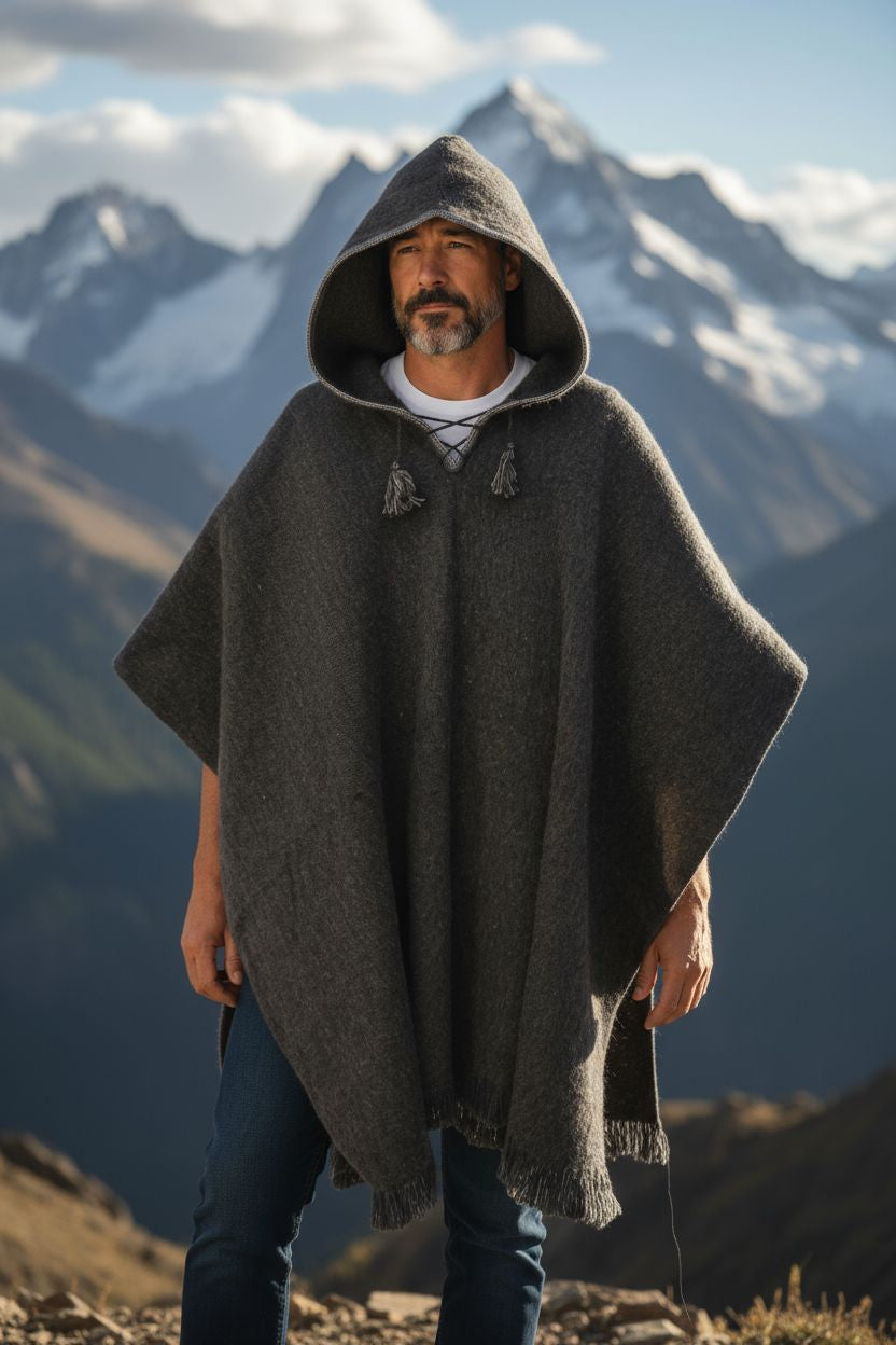 Poncho full marengo alpaca