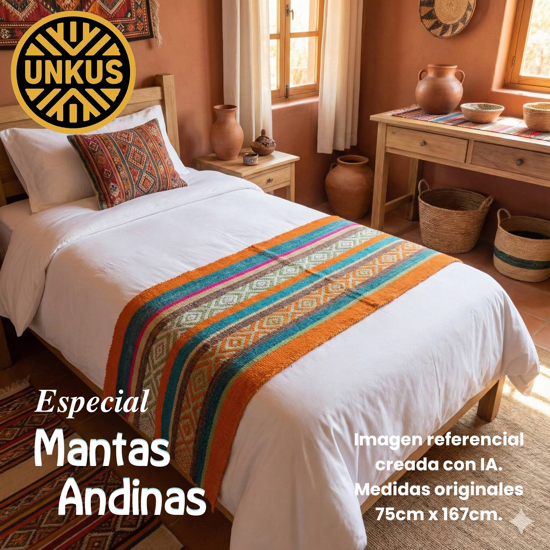 Manta andina 75x167cm