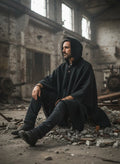 Poncho Full Black - Colección Arriero