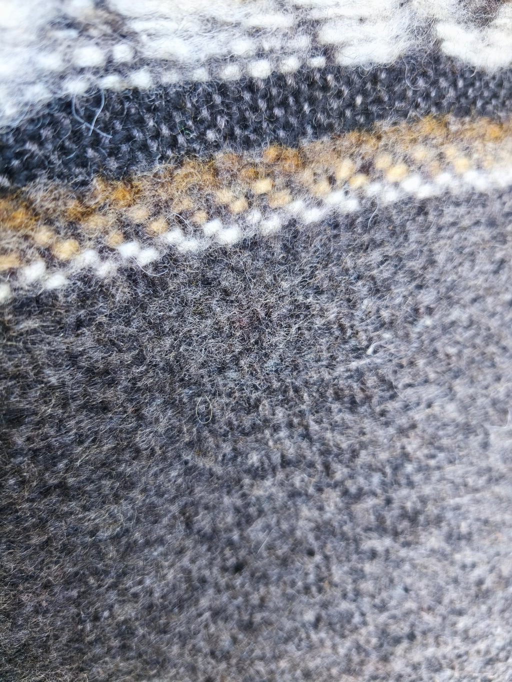 Ruana Gris oscuro 100% lana natural