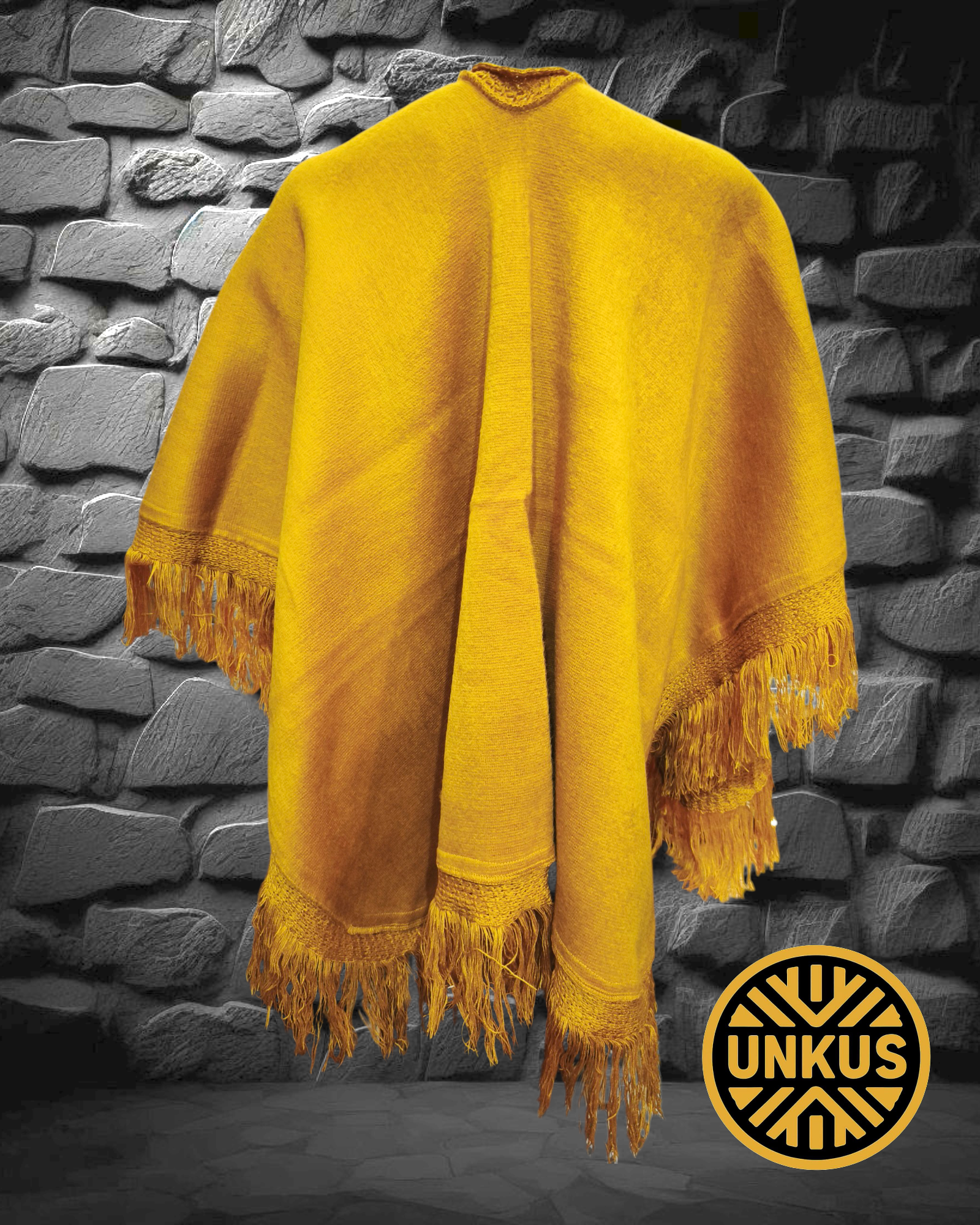 Ruana Cumbres - Amarillo Ocre