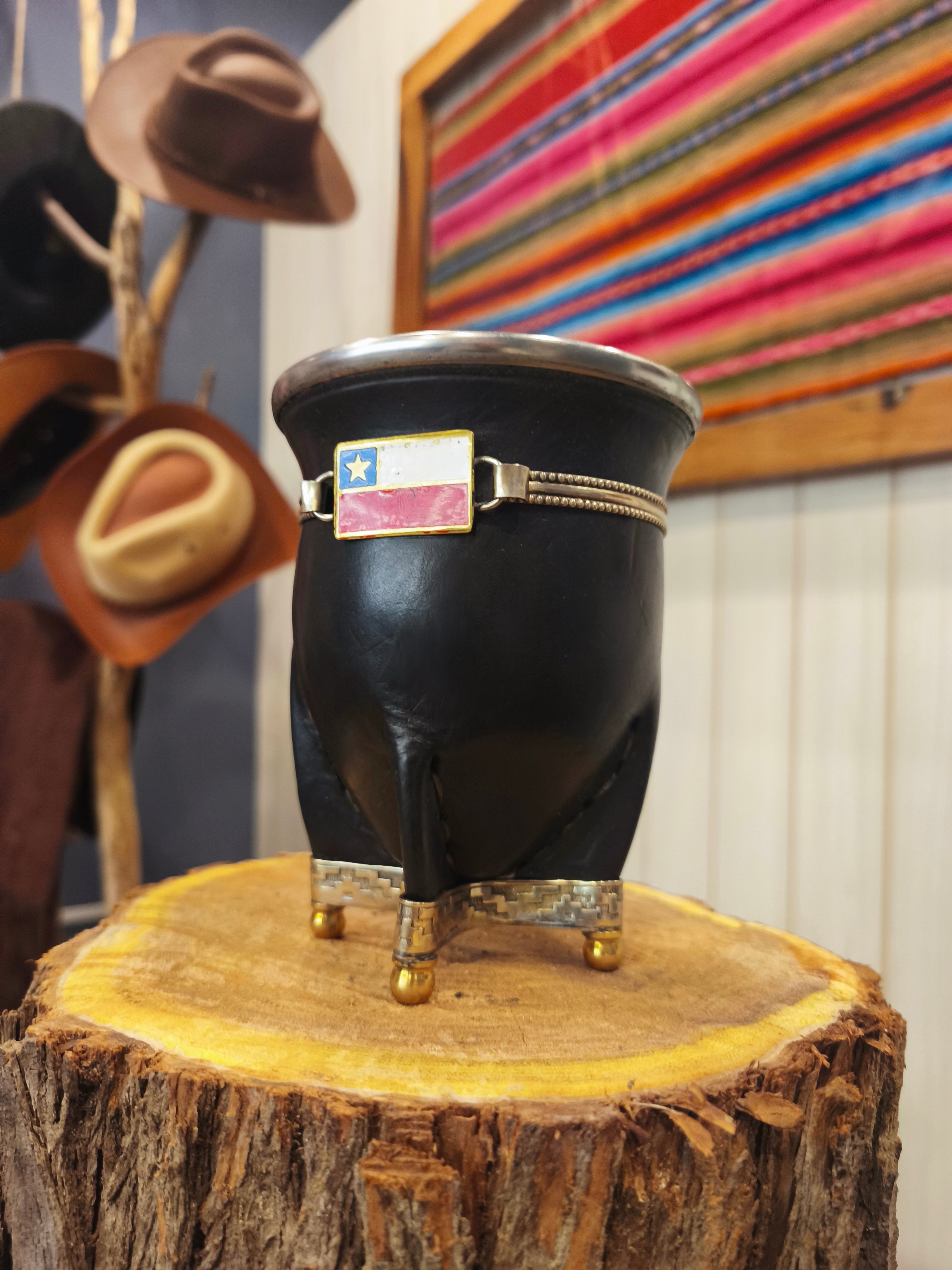 Mate camionero premium bandera chilena