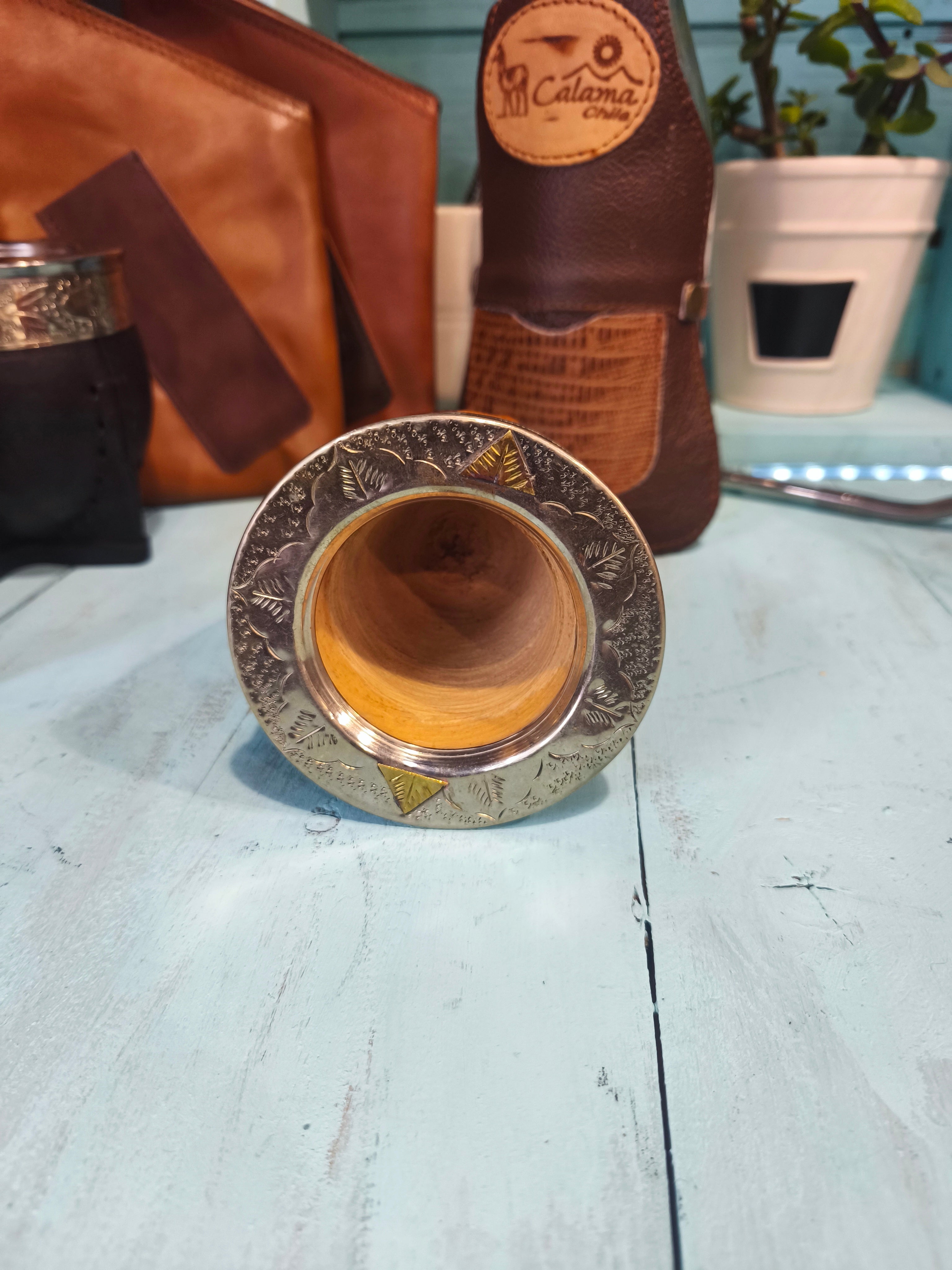 Mate imperial premium virola cincelada (calabaza)