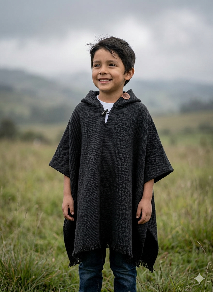 Poncho "KIDS" Full Black
