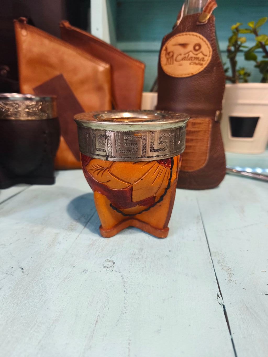 Mate imperial premium virola cincelada (calabaza)