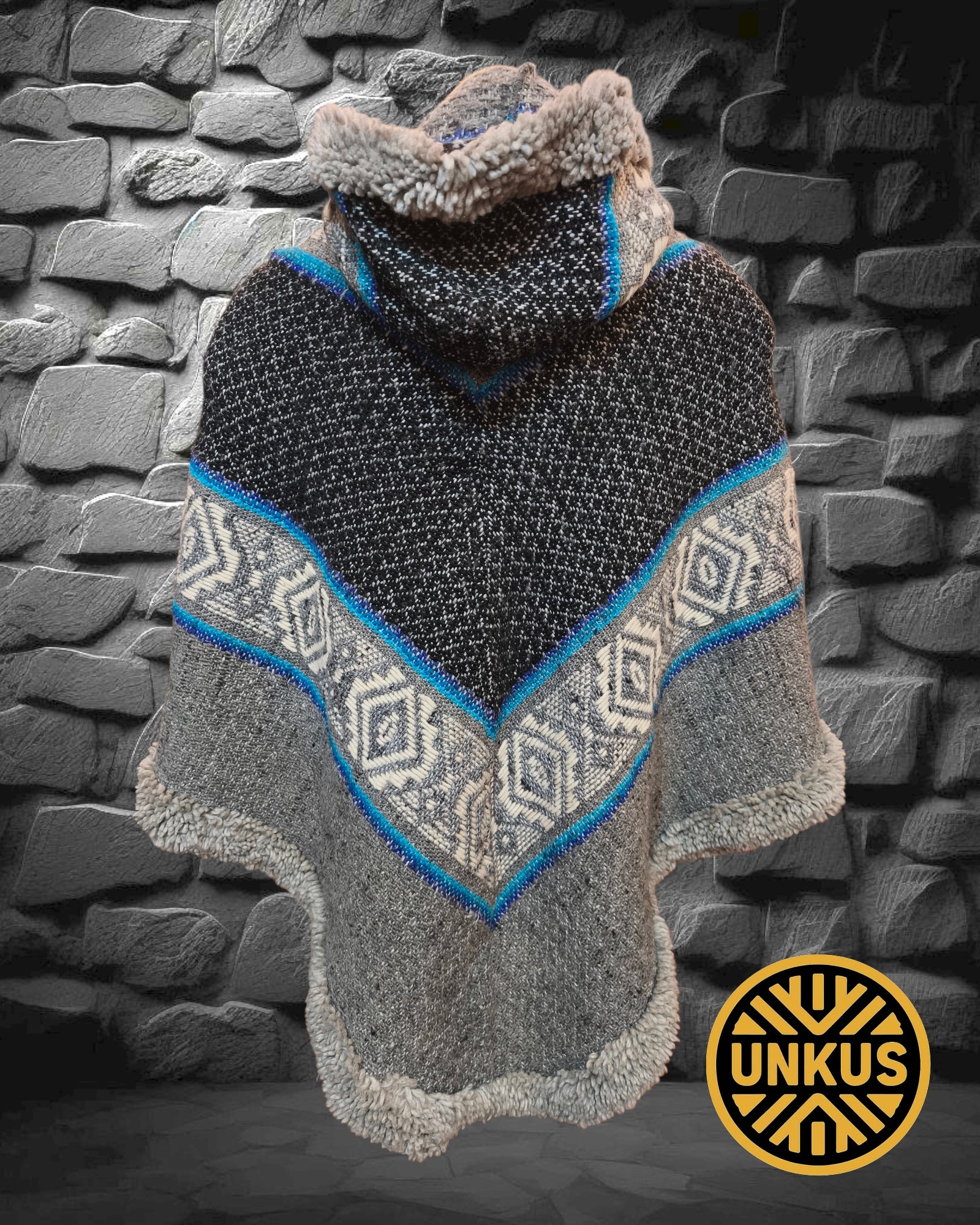 Poncho femenino 3 puntas (5 colores)