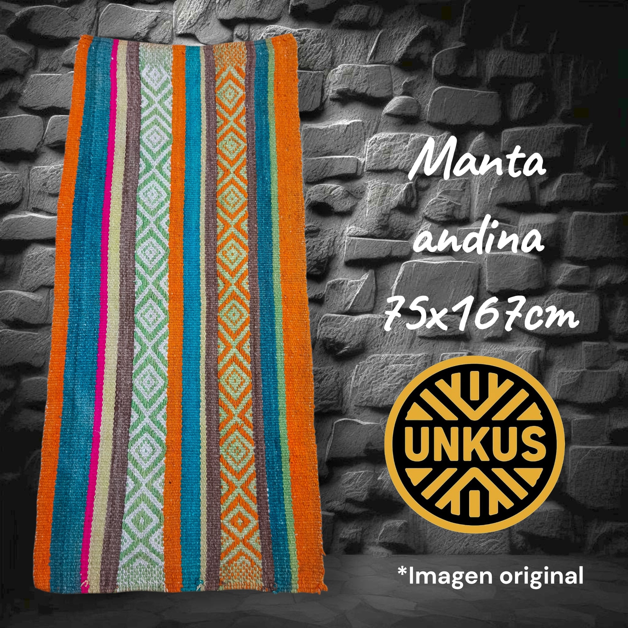 Manta andina 75x167cm