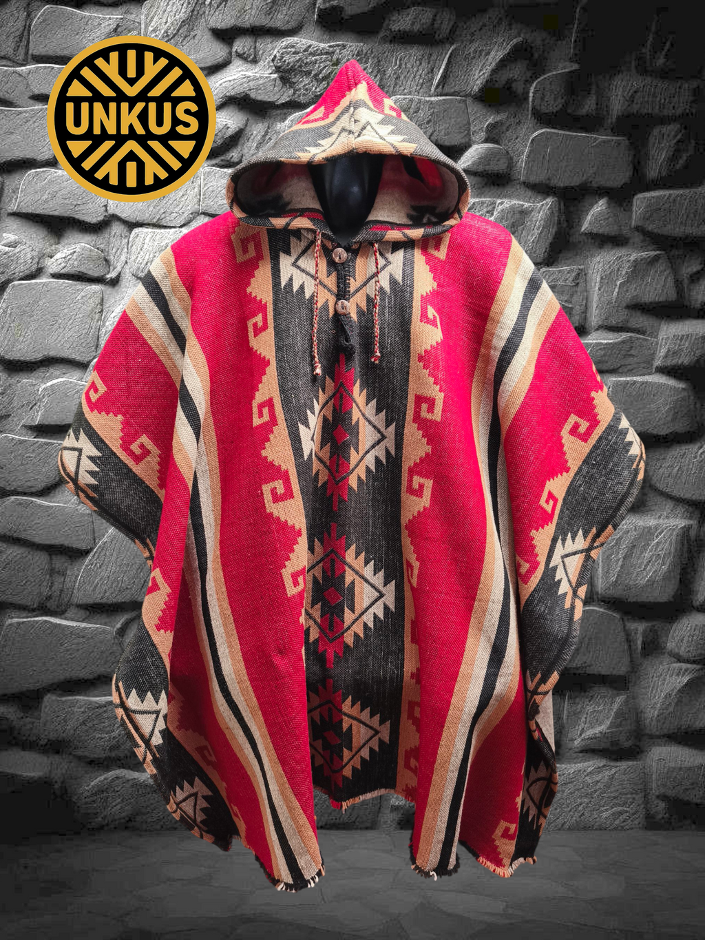 Poncho premium OLMECA con capucha