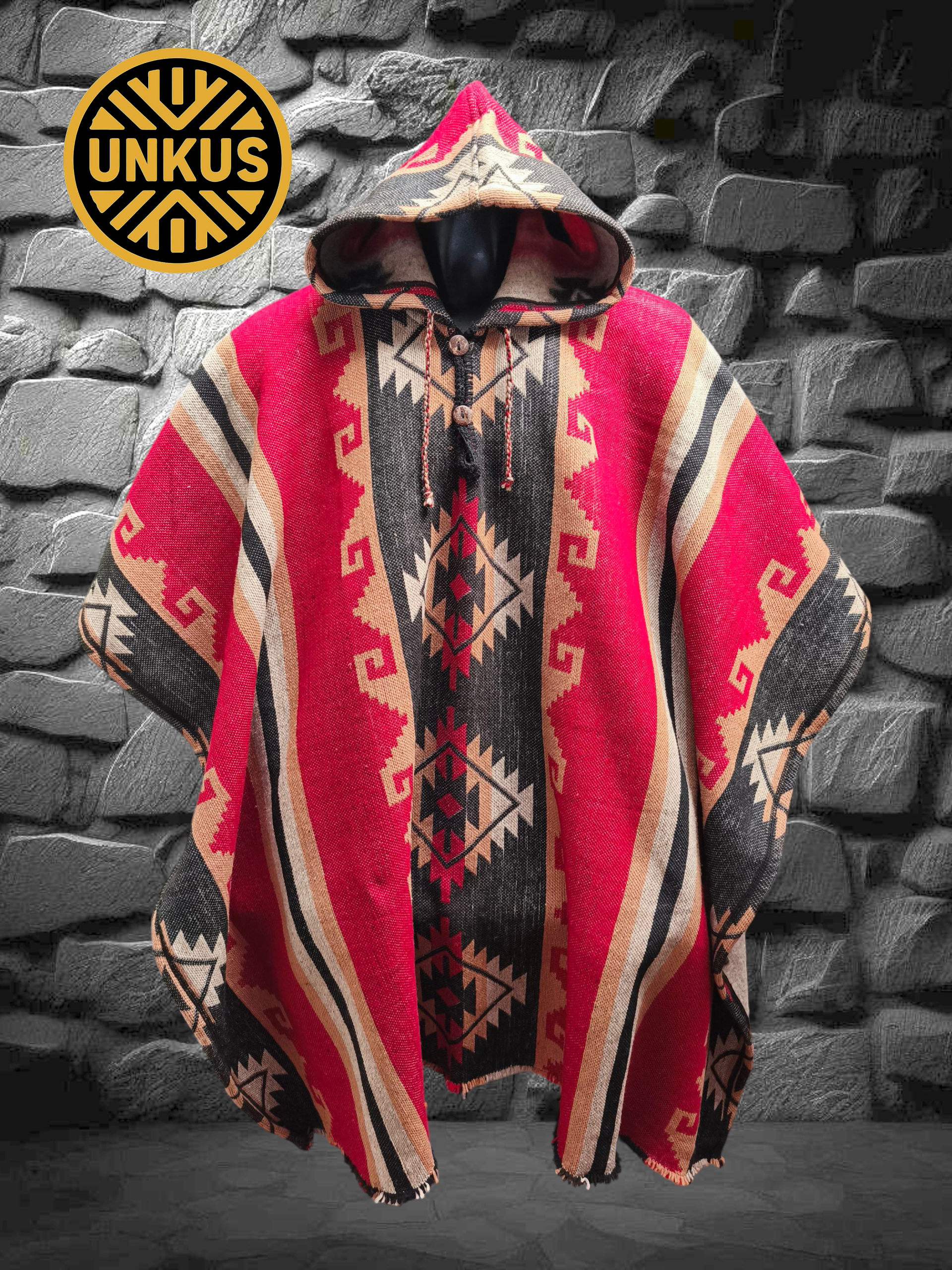 Poncho premium OLMECA con capucha