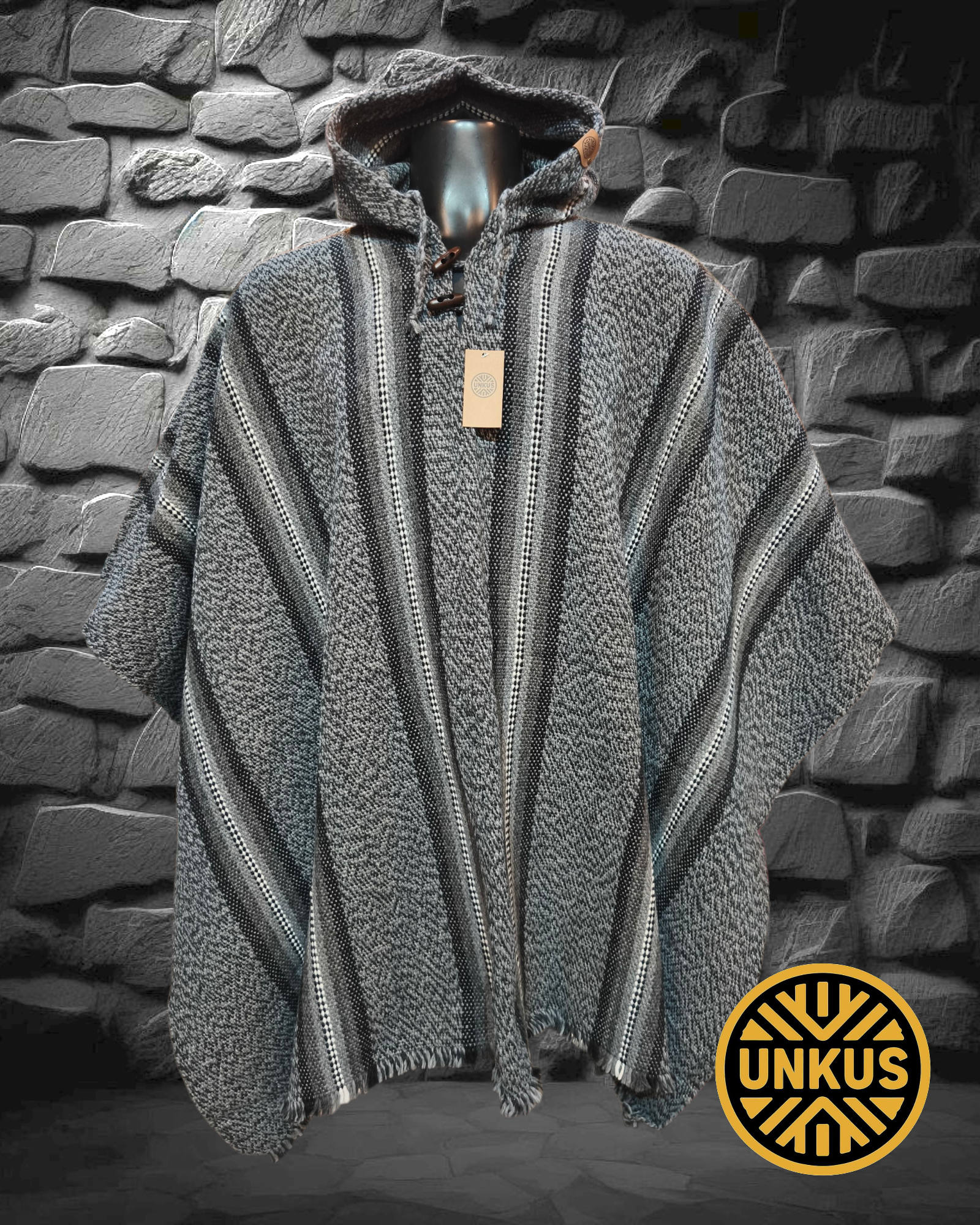 Poncho Pizarra - Colección Kura
