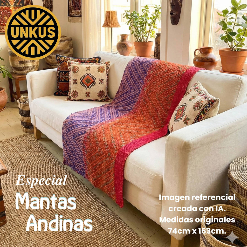 Manta andina 74x163cm