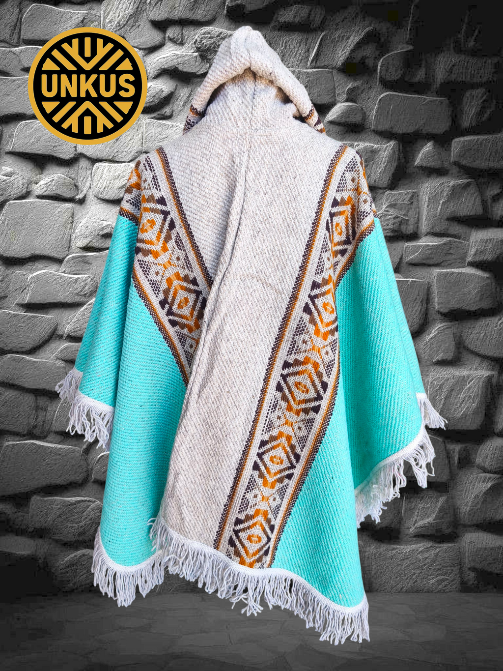 Ruana Calipso 100% lana natural