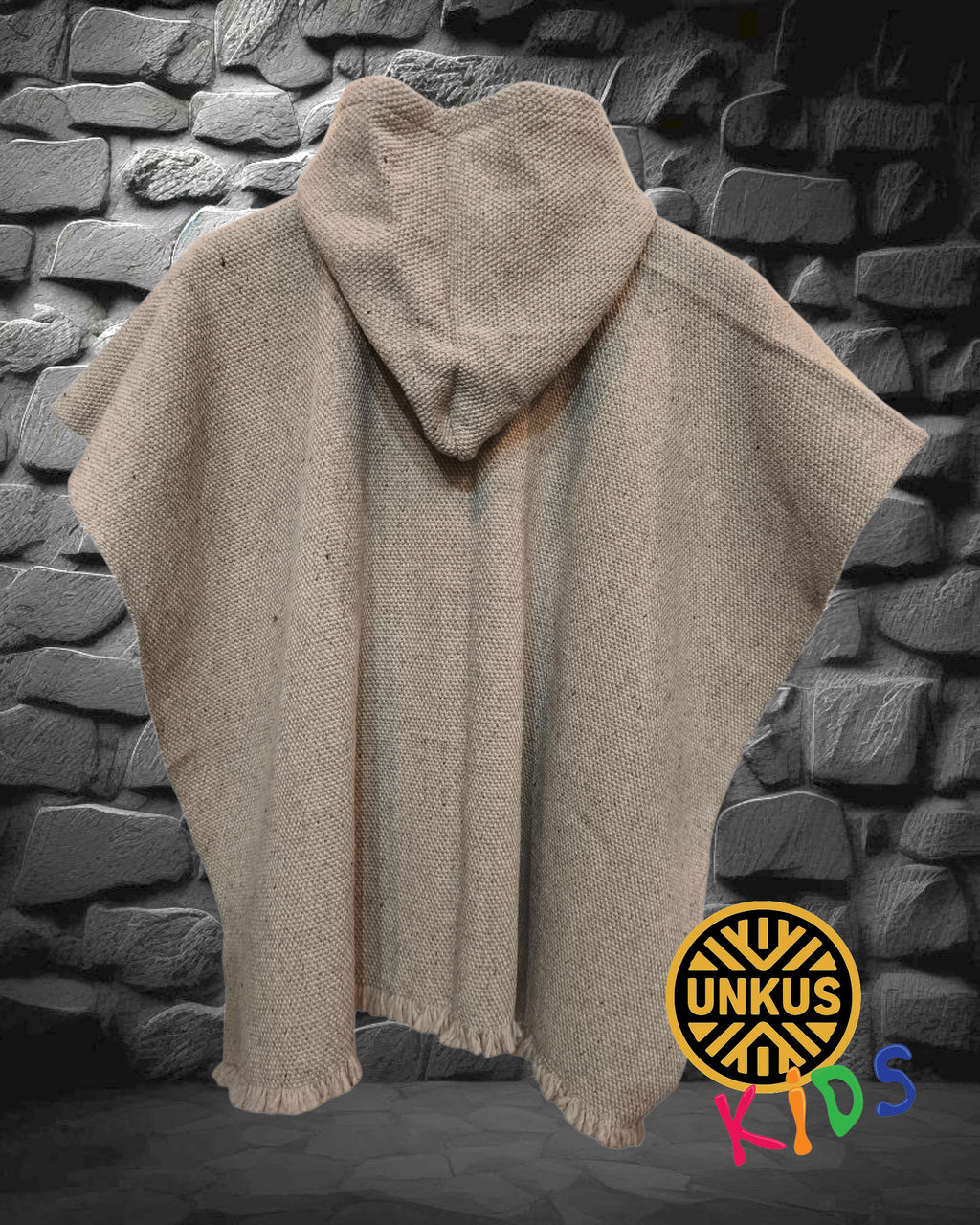 Poncho "KIDS" Beige crudo