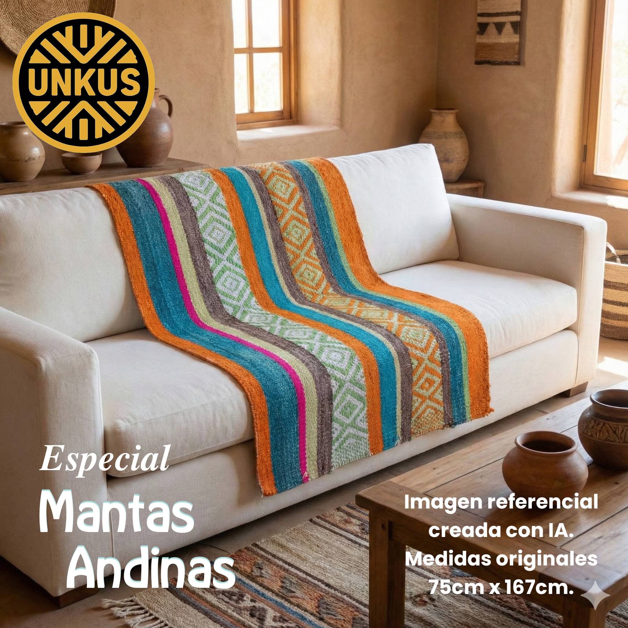 Manta andina 75x167cm