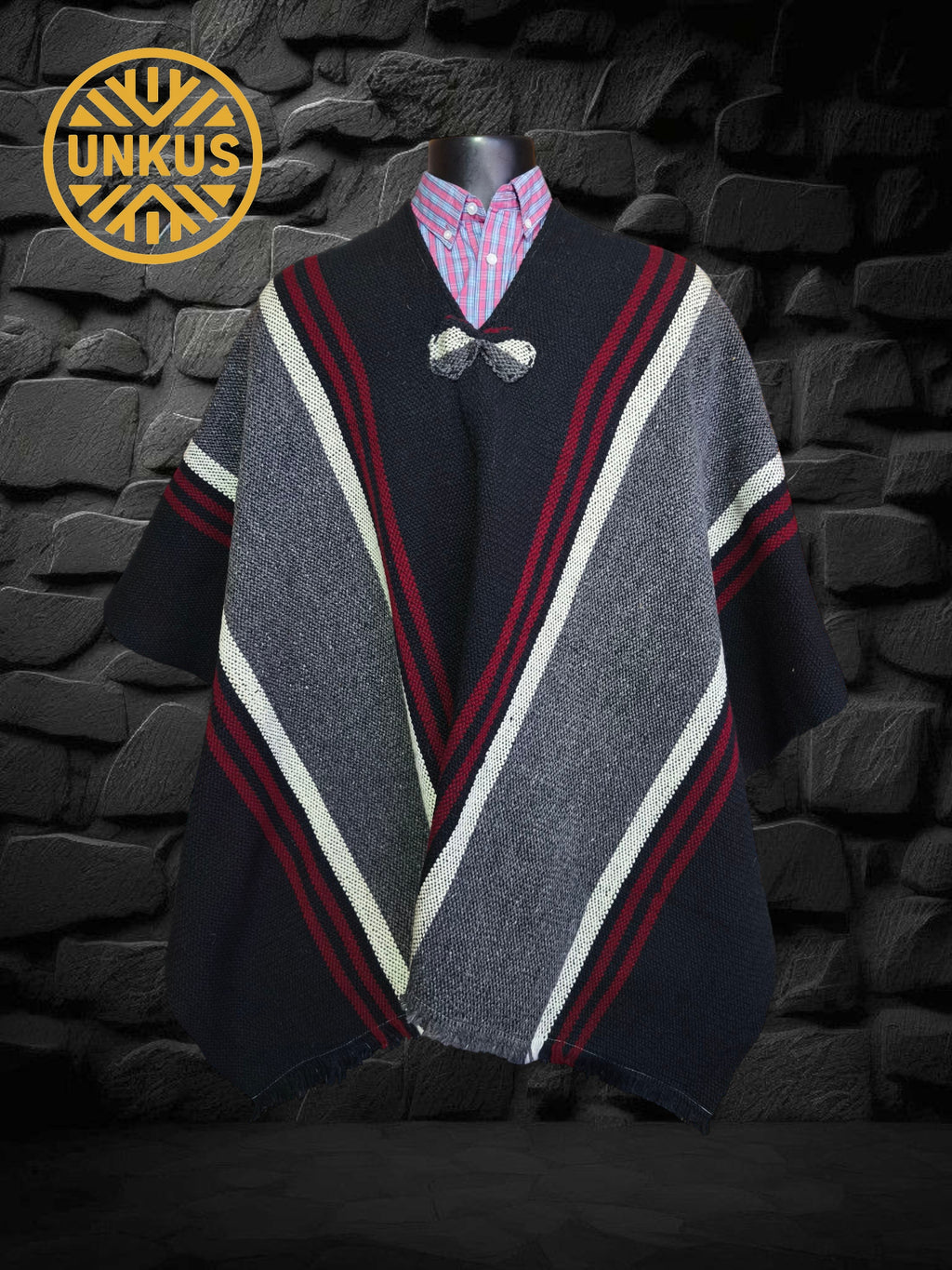 Poncho tradicional sin gorro