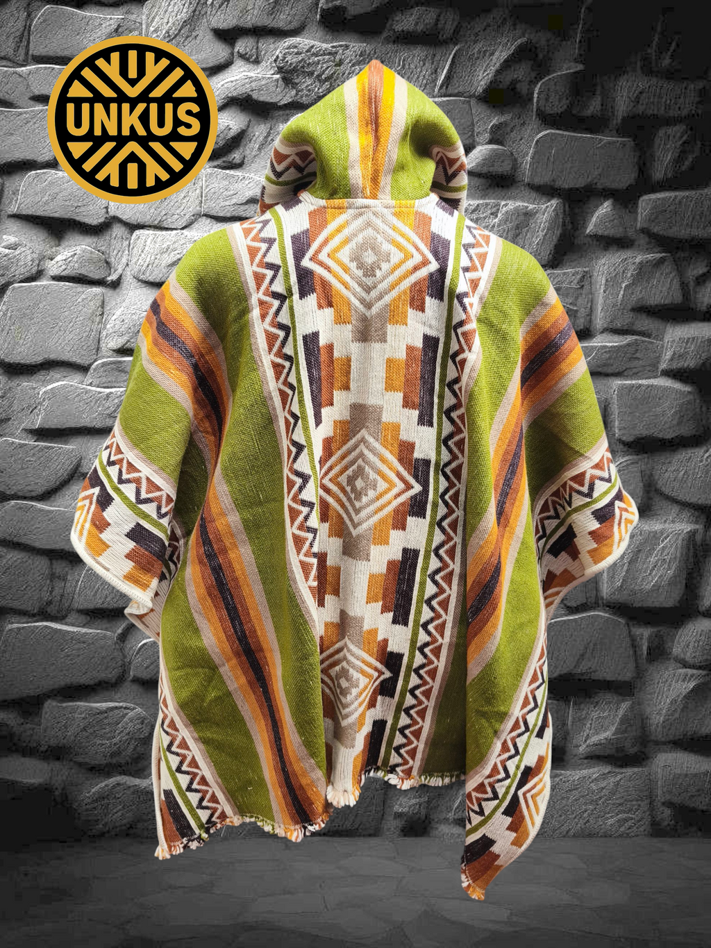 Poncho premium TIAHUANACO con capucha