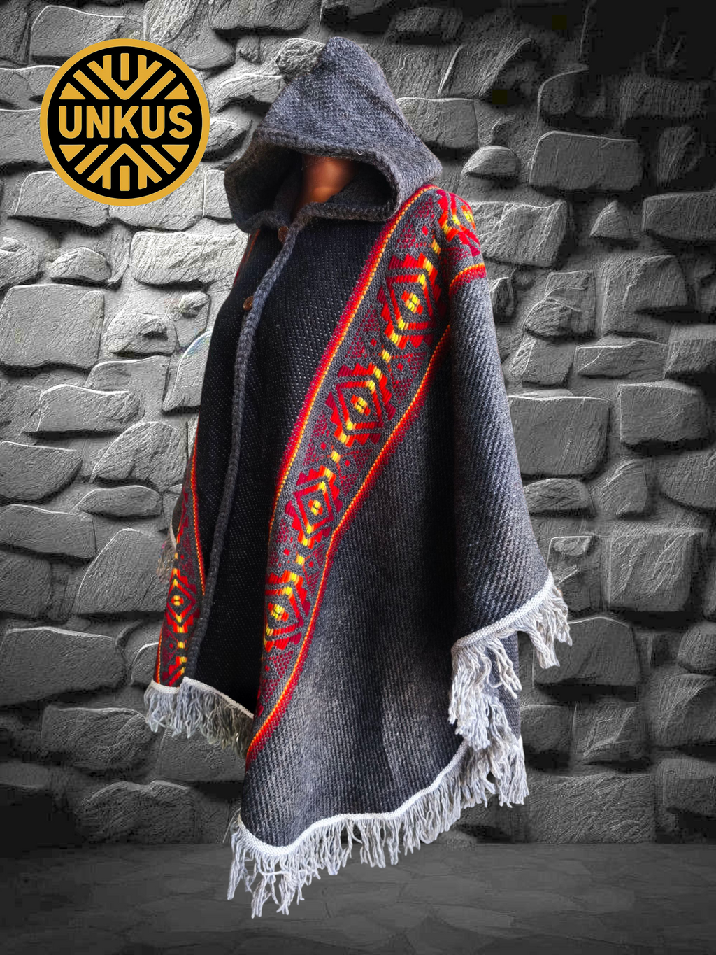 Ruana marengo 100% lana natural