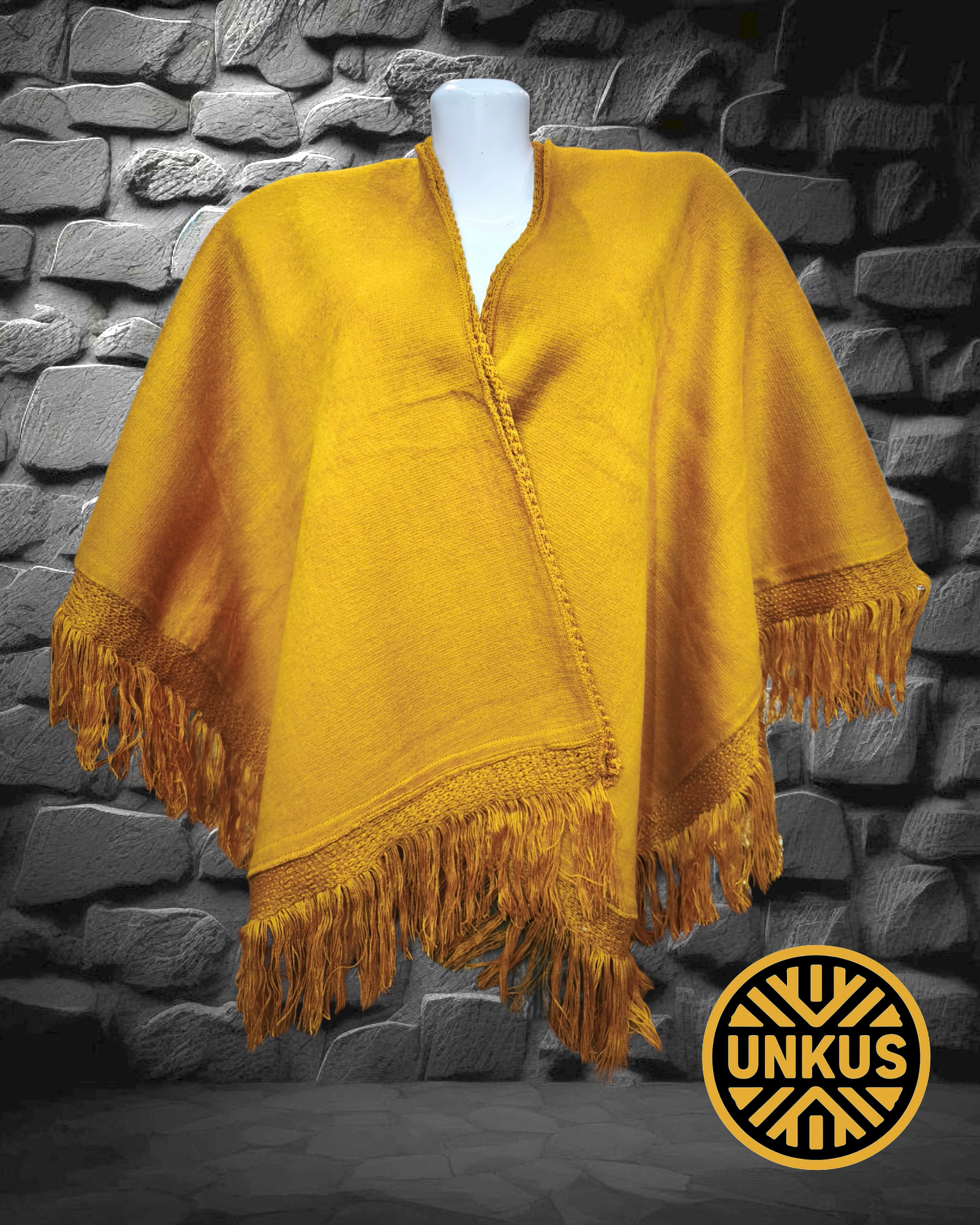 Ruana Cumbres - Amarillo Ocre