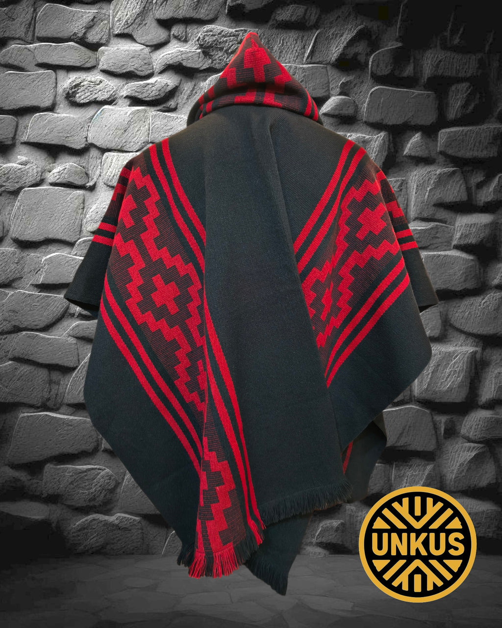 Poncho araucano (disponible en varios colores)