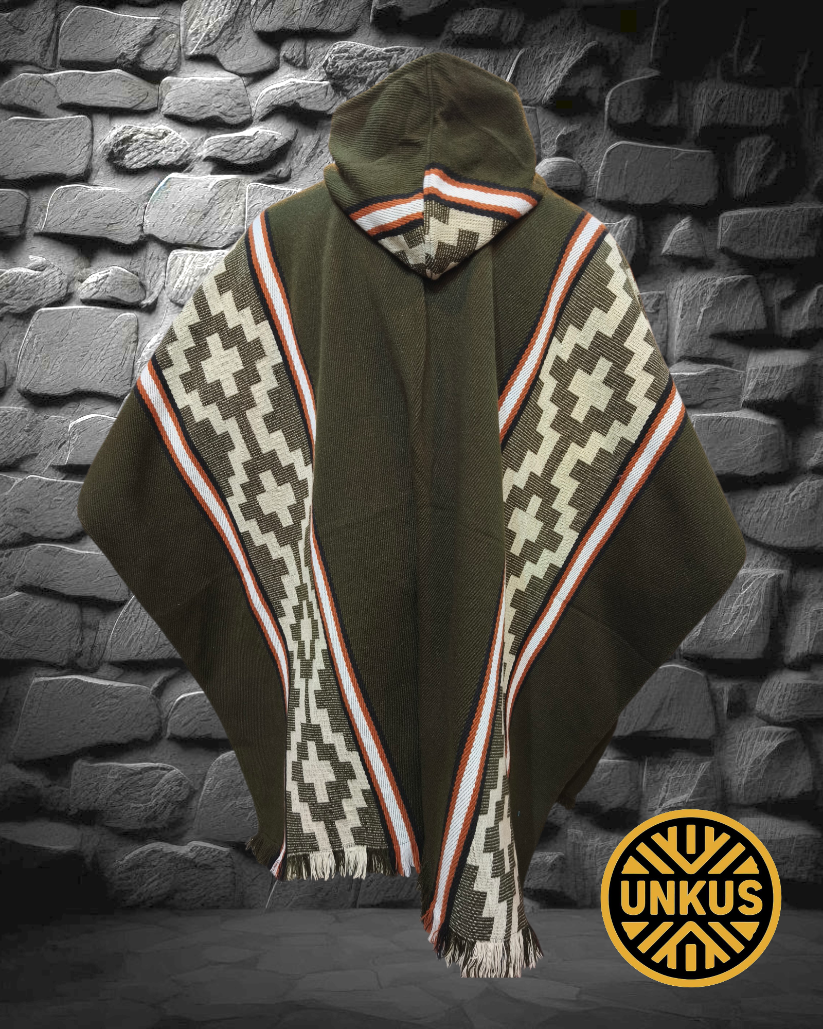 Poncho Karü - Colección mapuche