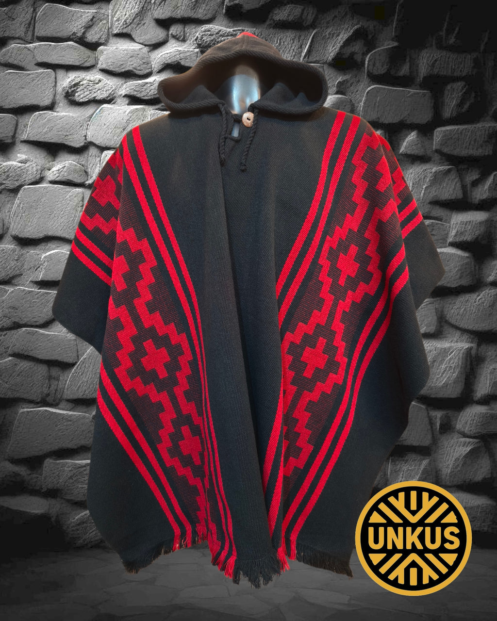 Poncho araucano (disponible en varios colores)