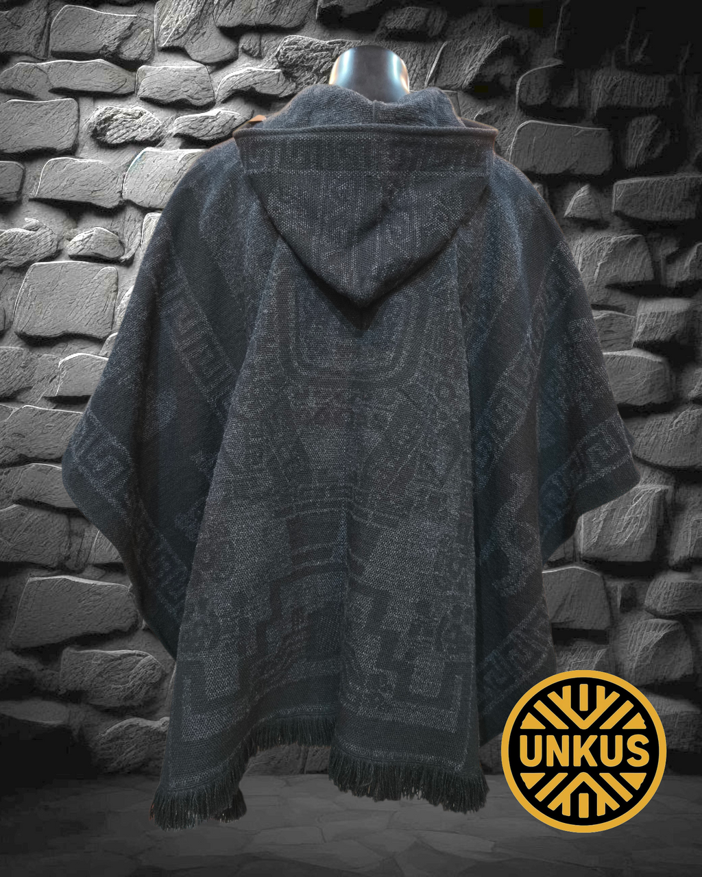Poncho Inti - Gris Sombra