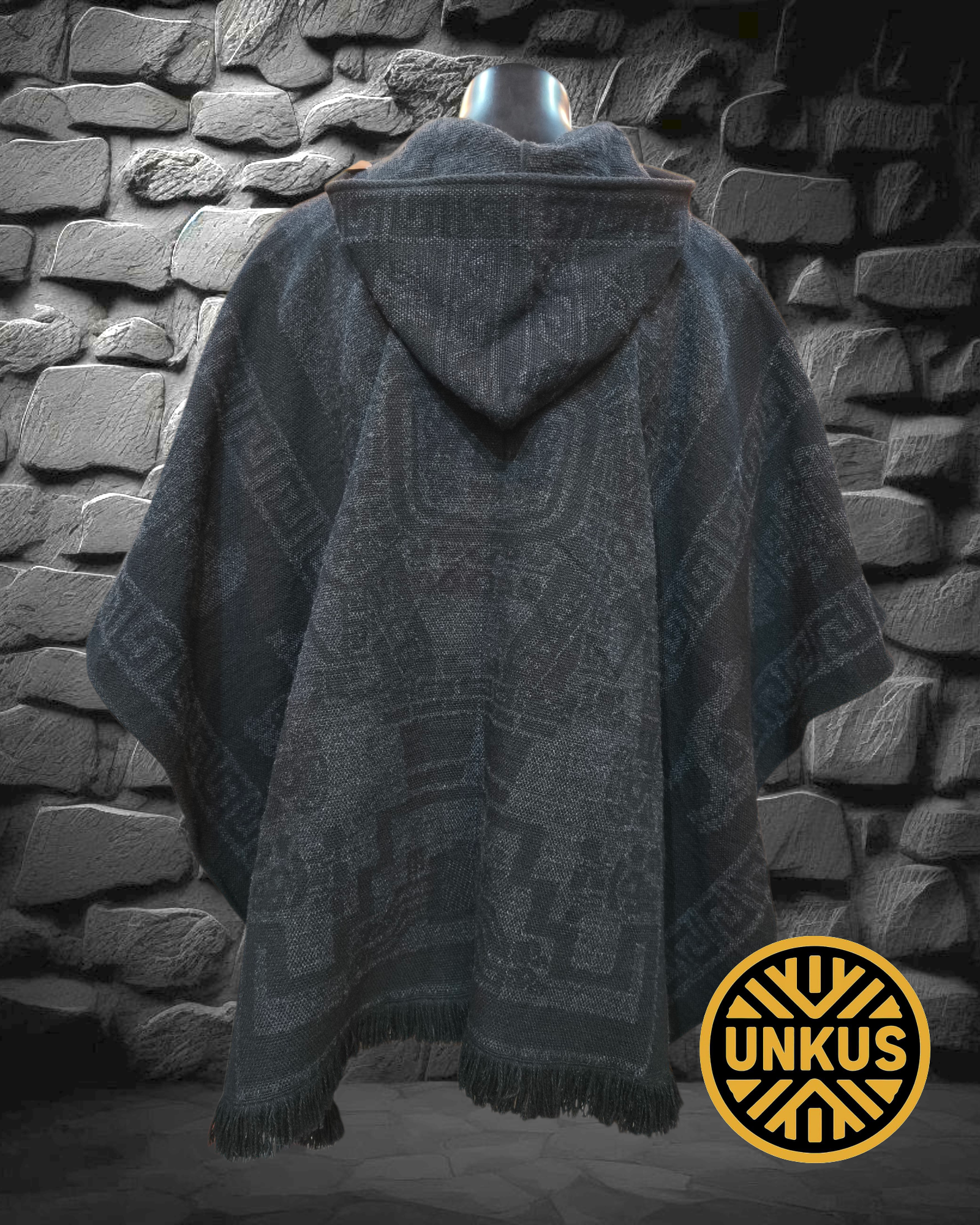 Poncho Inti - Gris Sombra