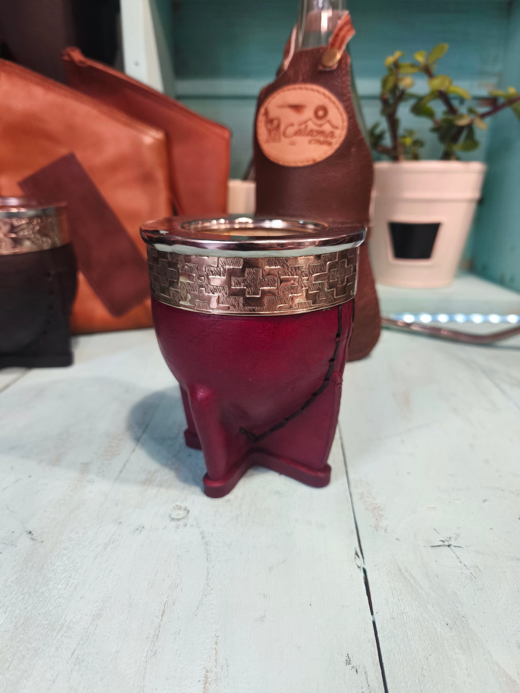 Mate imperial premium (calabaza/cuero)