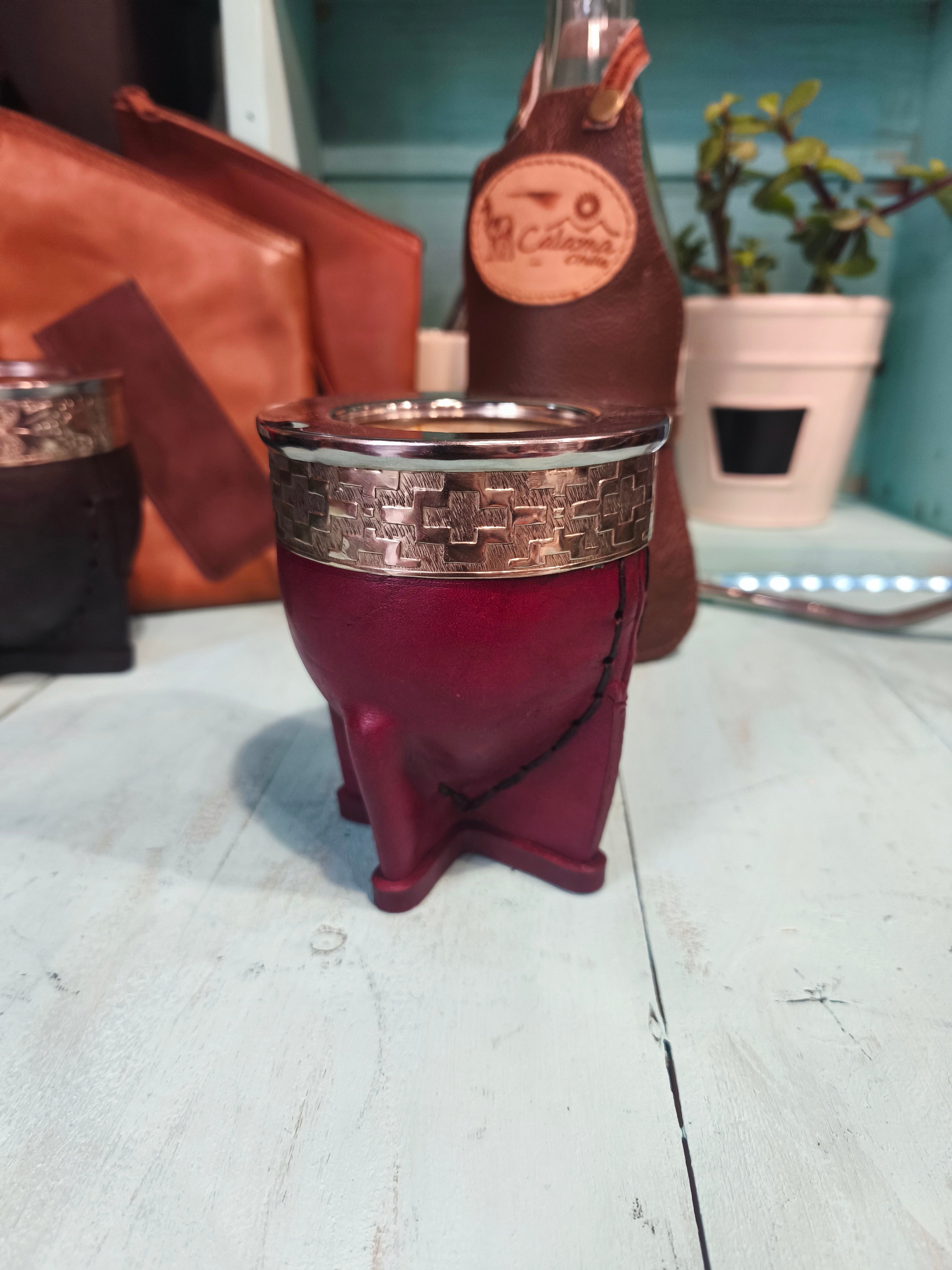 Mate imperial premium (calabaza/cuero)