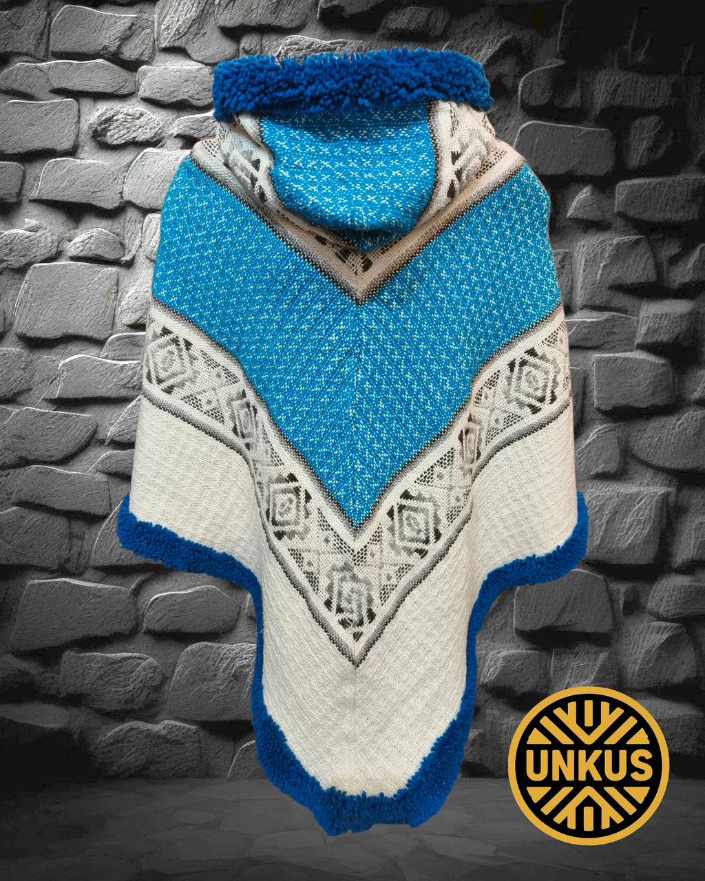 Poncho femenino 3 puntas (5 colores)