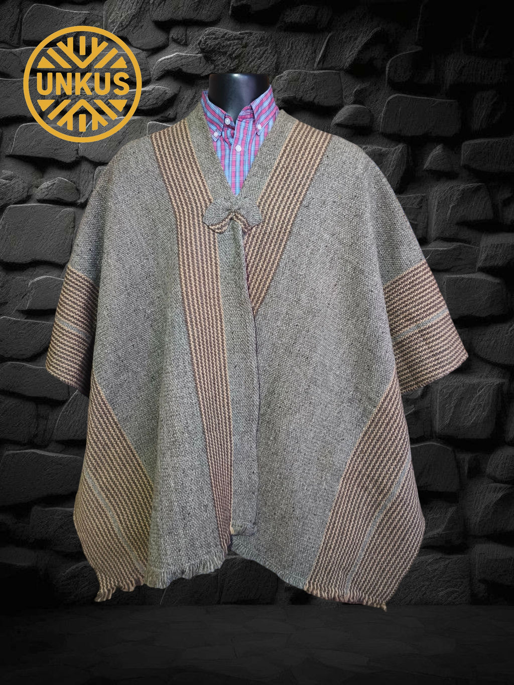 Poncho tradicional sin gorro