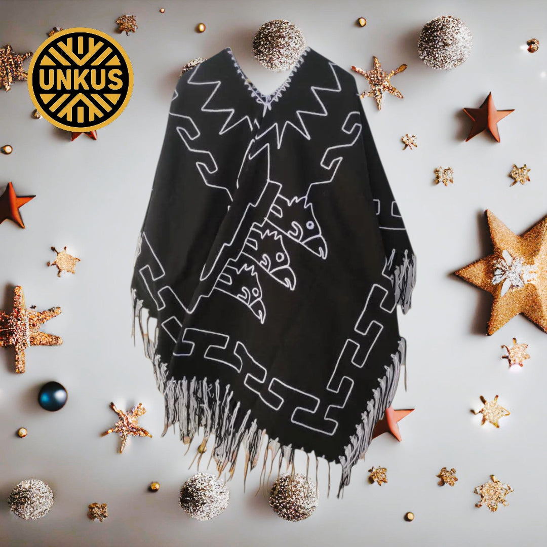 Poncho negro Kjarkas (replica oficial)