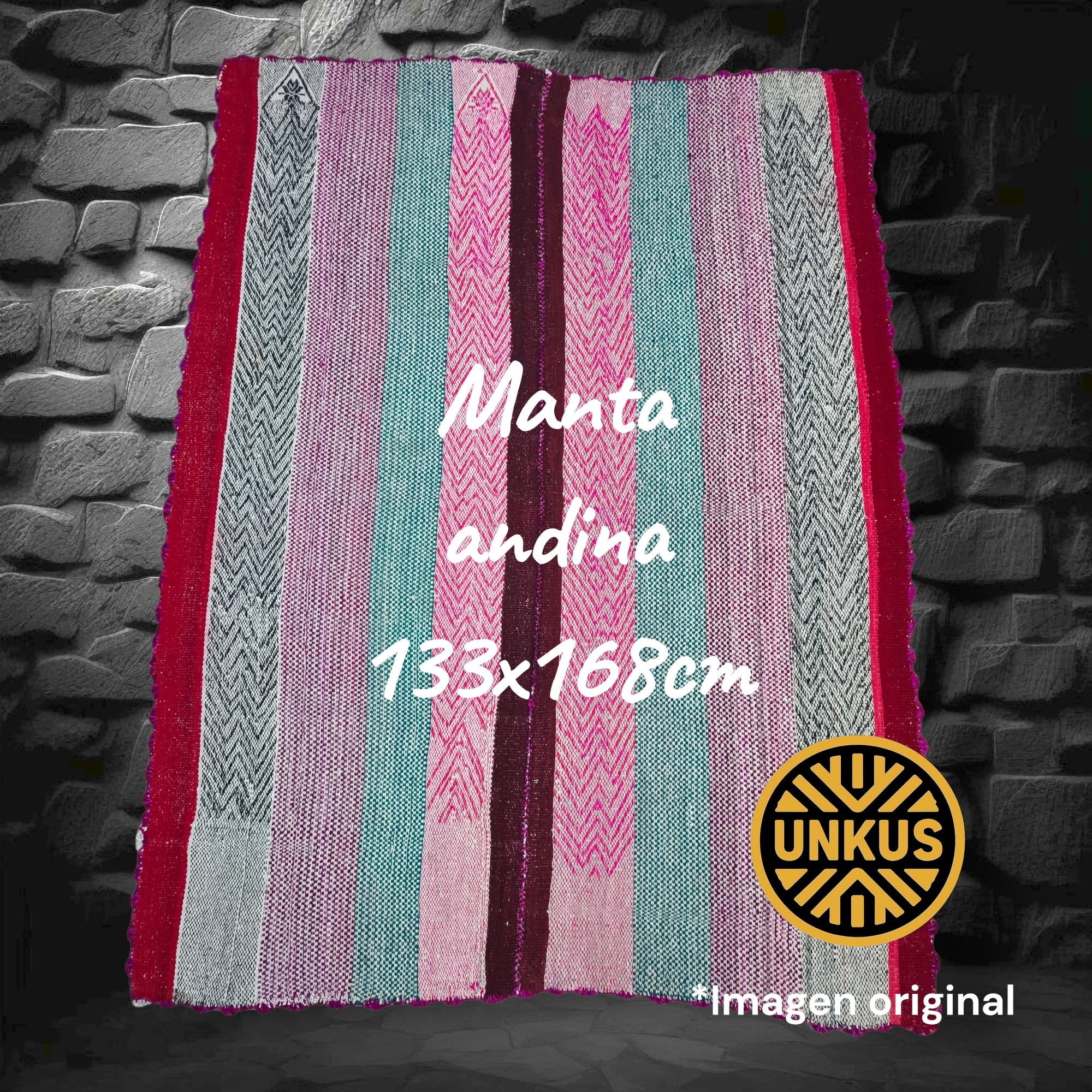 Manta andina 133x168cm