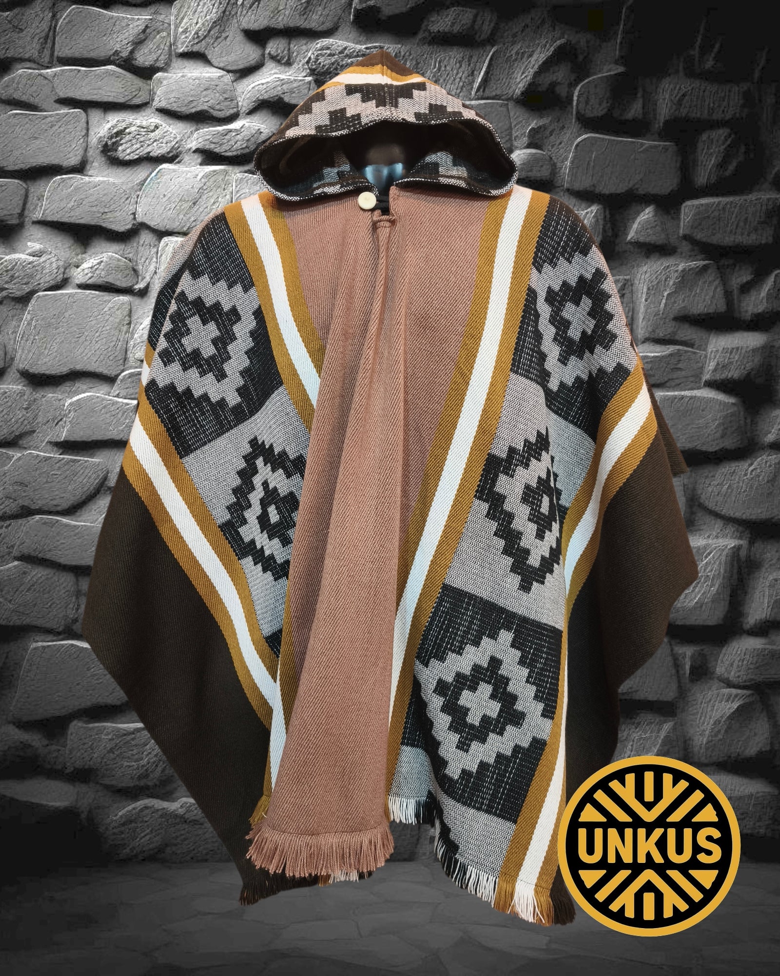 Poncho araucano (disponible en varios colores)