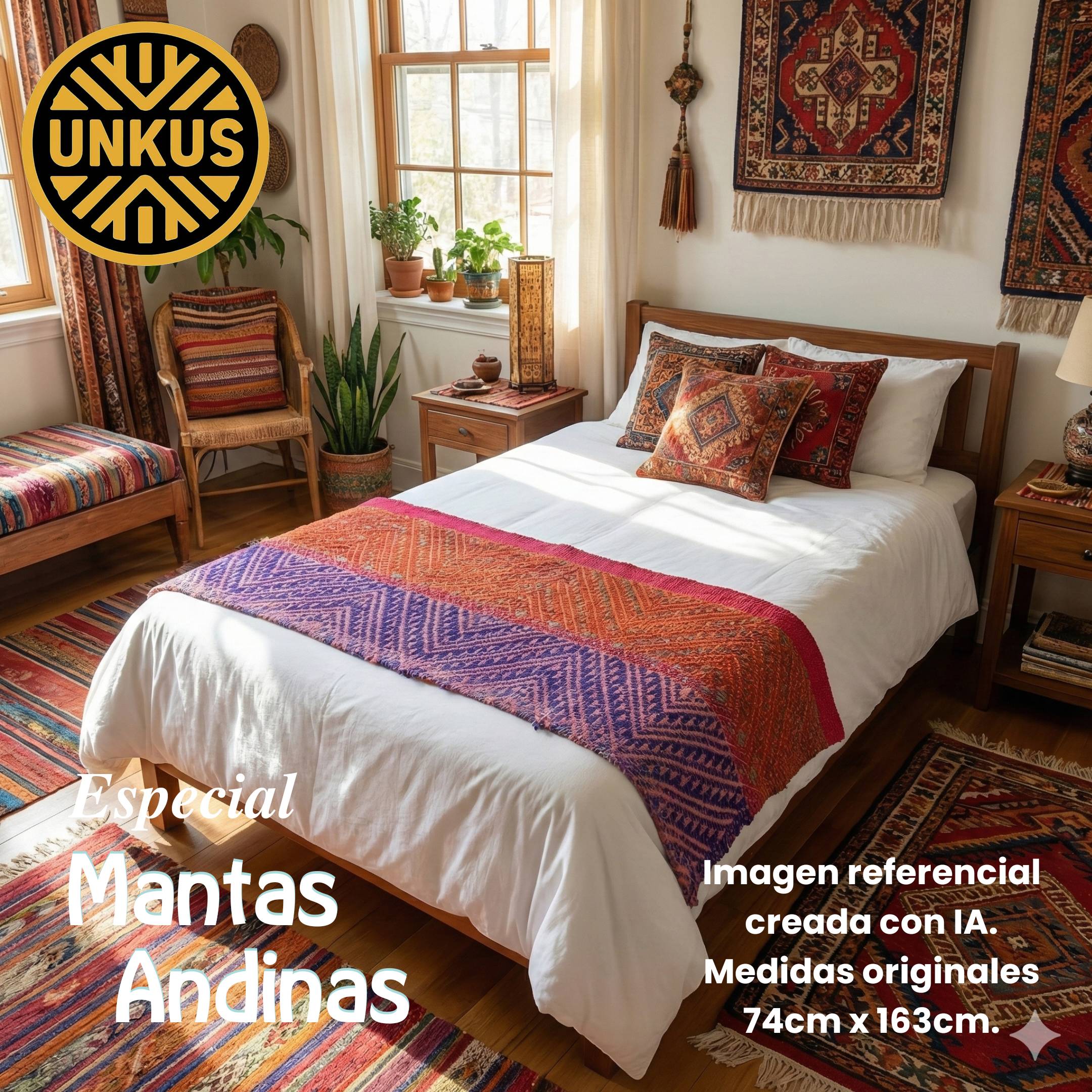 Manta andina 74x163cm