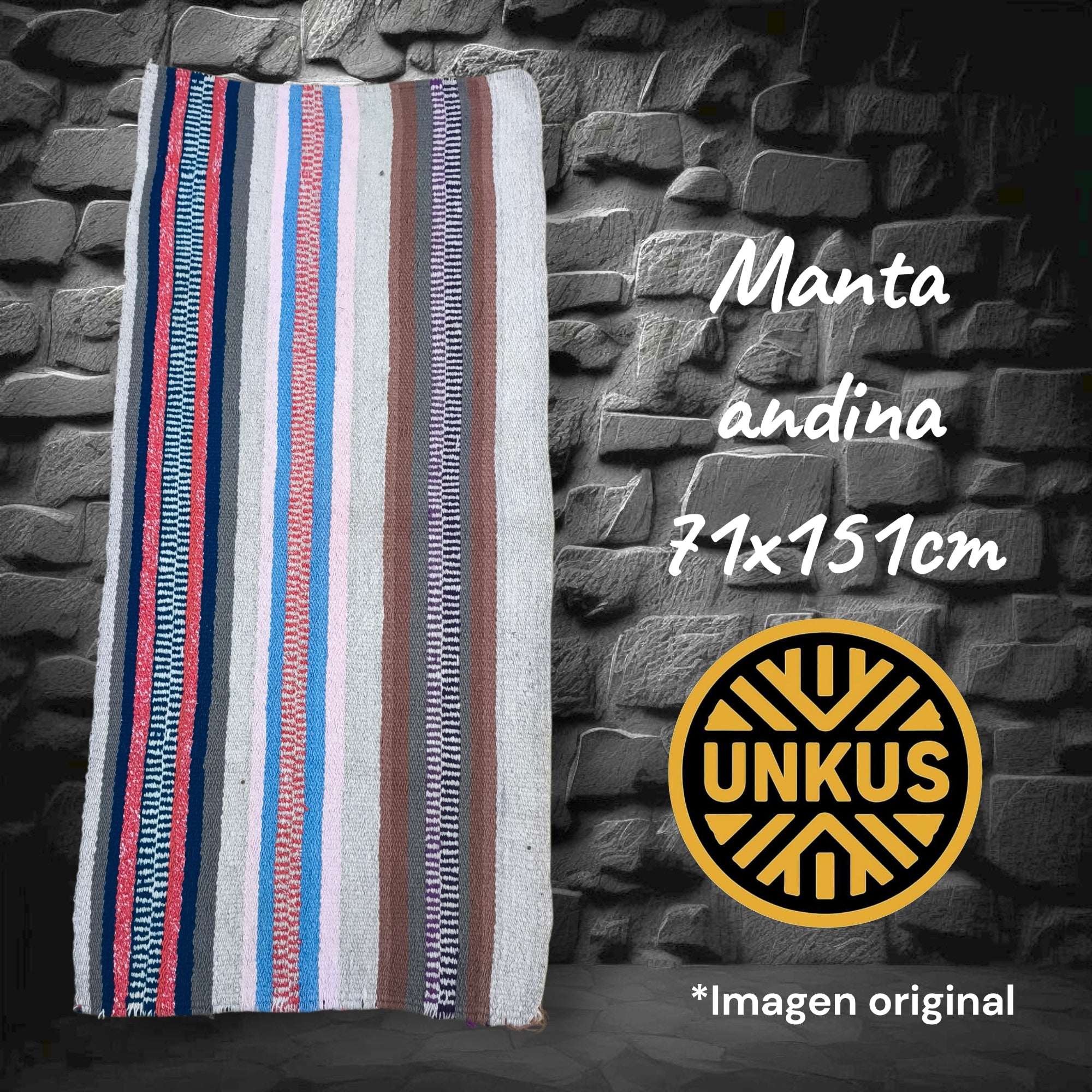 Manta andina 71x151cm