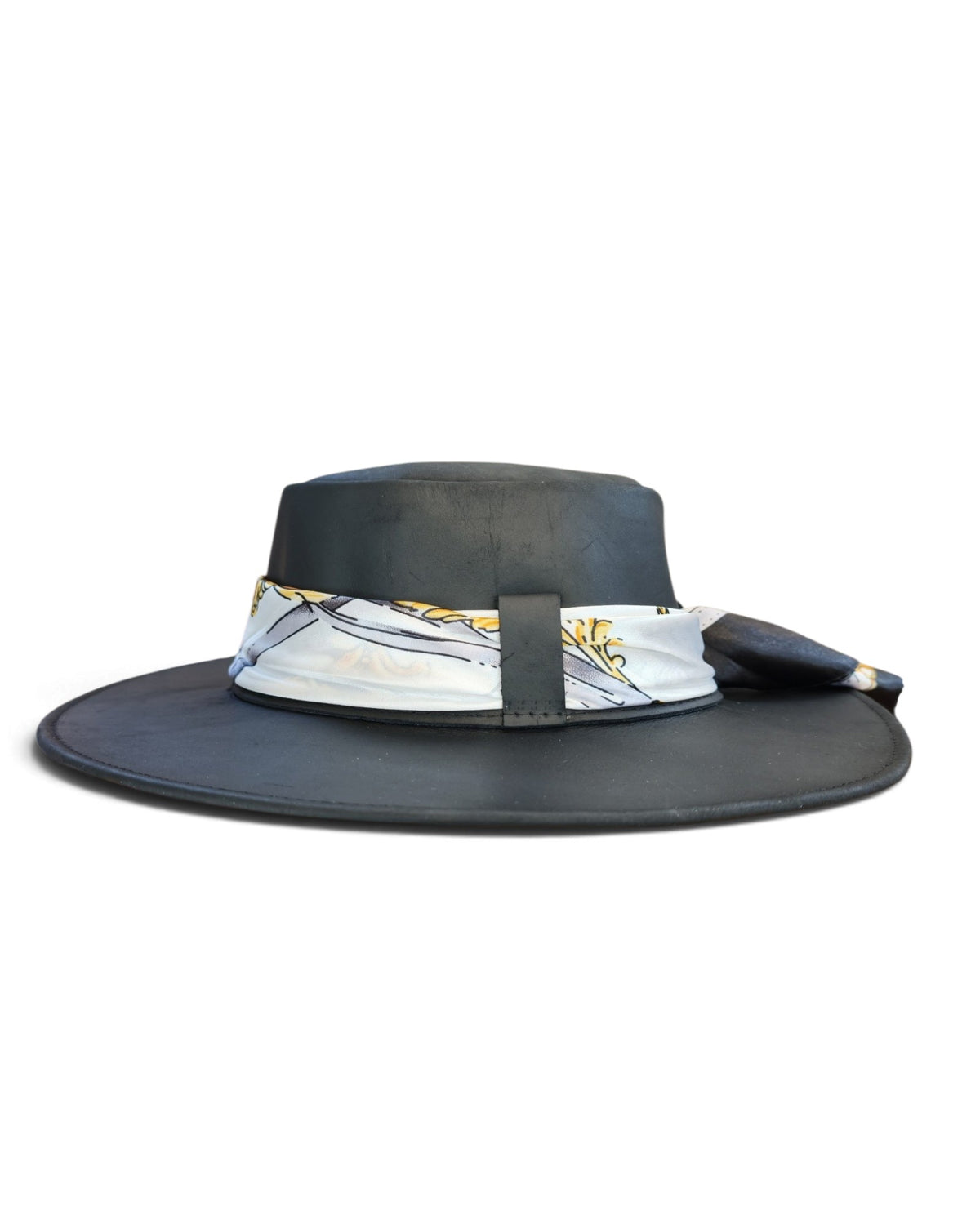 Sombrero de Cuero "Bohemia" 100% Cuero Genuino
