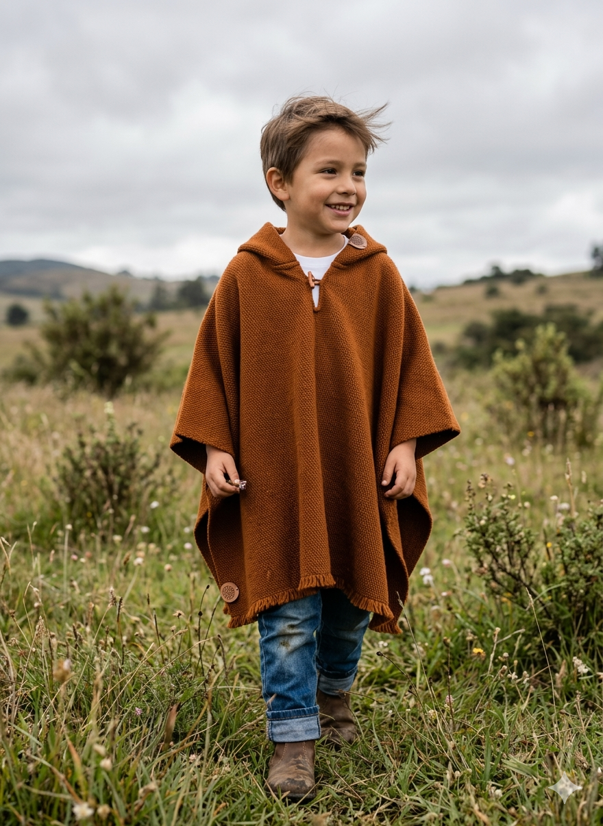 Poncho "KIDS" Caramelo